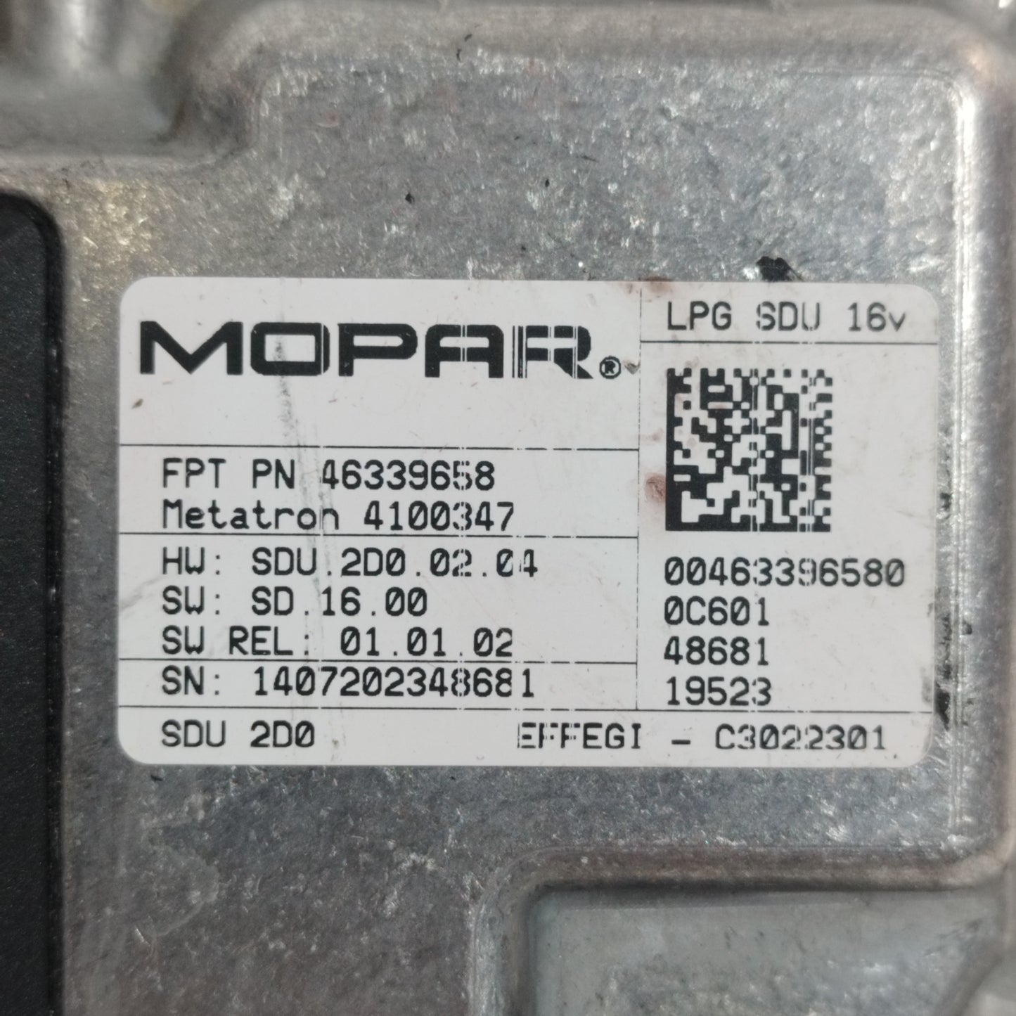 LPG-Steuergerät Lancia Ypsilon 1.2B/LPG Code: 46339658 ecoAC11736