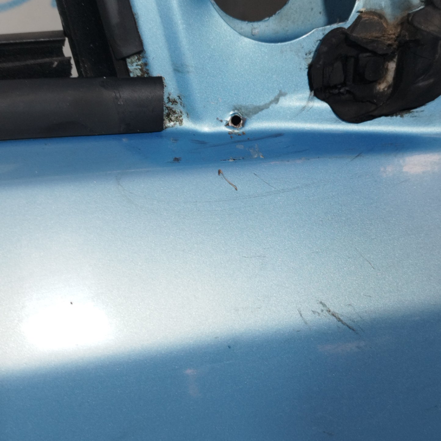 Vordere rechte Tür, blau, Fiat Panda 2005 ecoAC9842