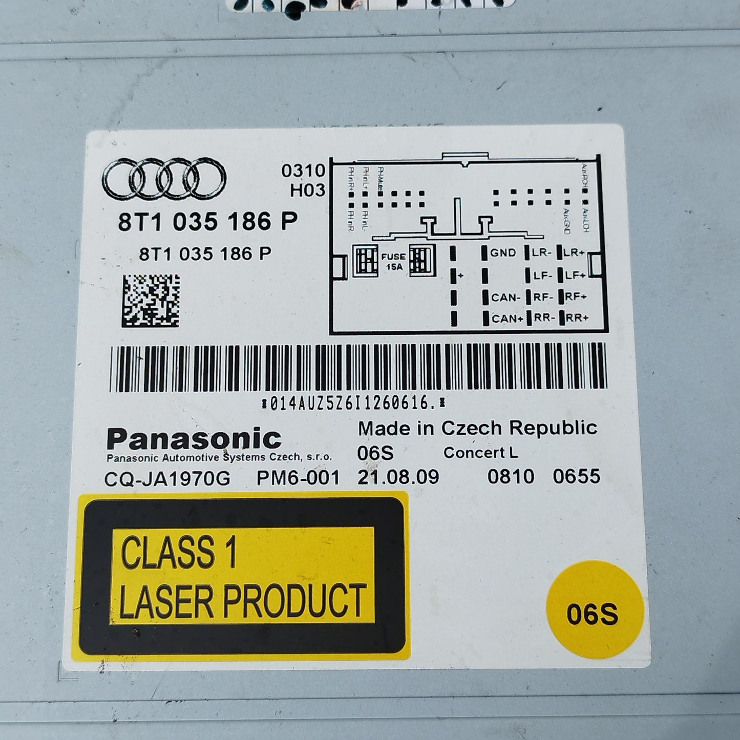 Autoradio Audi A4 B8 2008-2012 cod: 8T1035186P ecoAC15840
