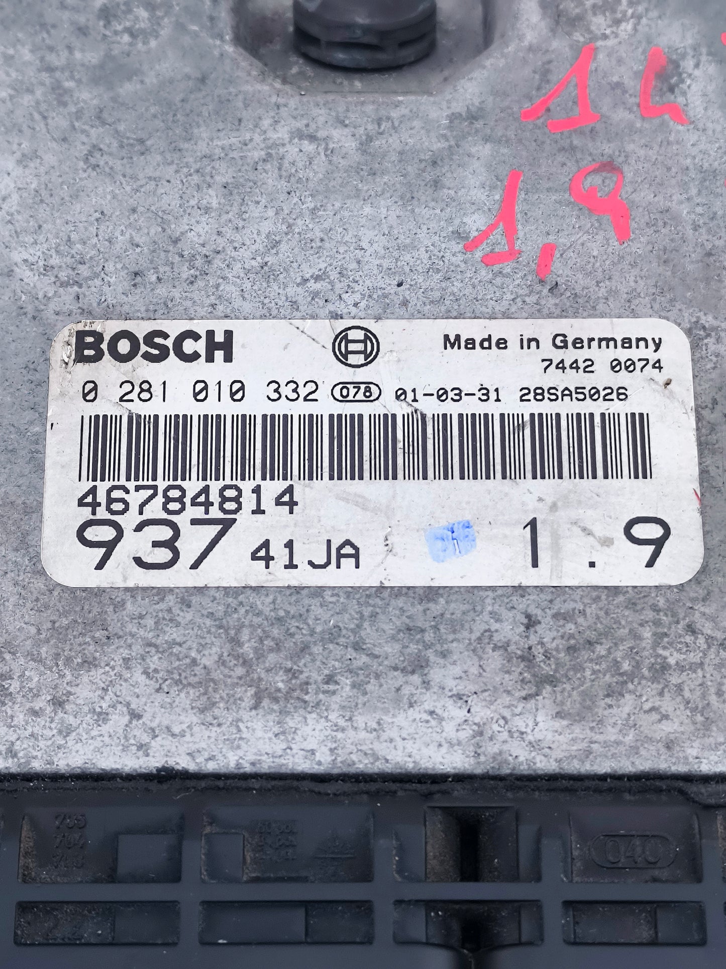 Kit accensione Alfa Romeo 147 1.9 JTD 115CV Cod. 0281010332 ecoAG6890