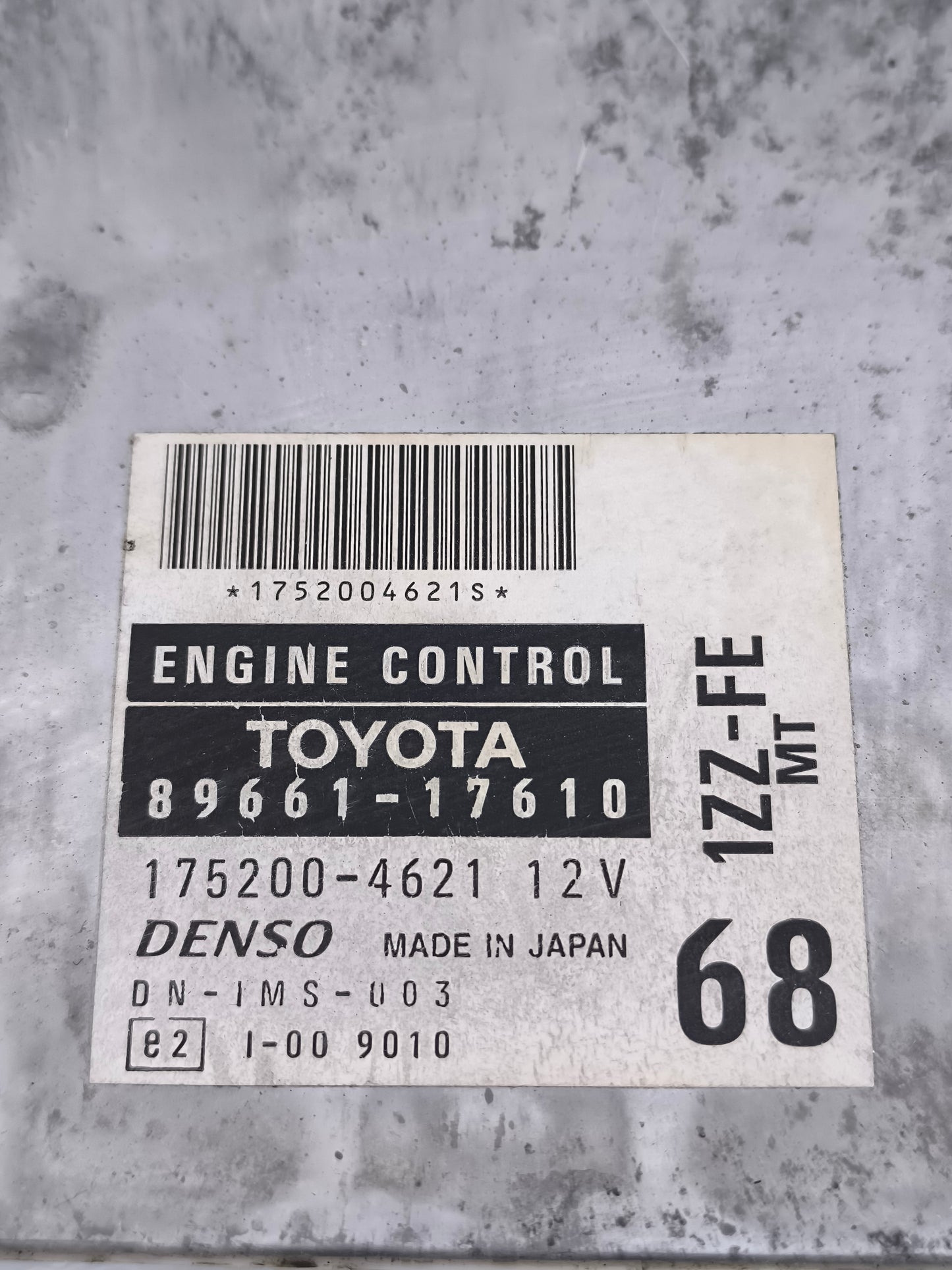 Centralina motore Toyota MR2 1.8 VVT cod: 89661-17610 ecoAG7920