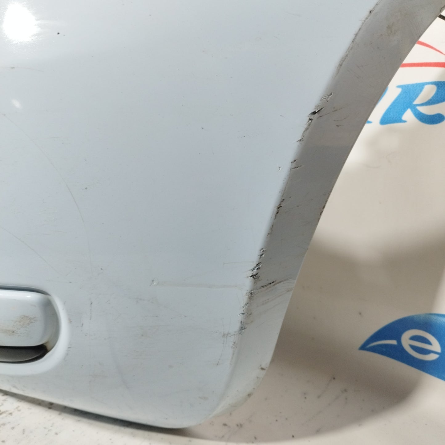 Light blue rear bumper Fiat 500 2009 ecoAC10399