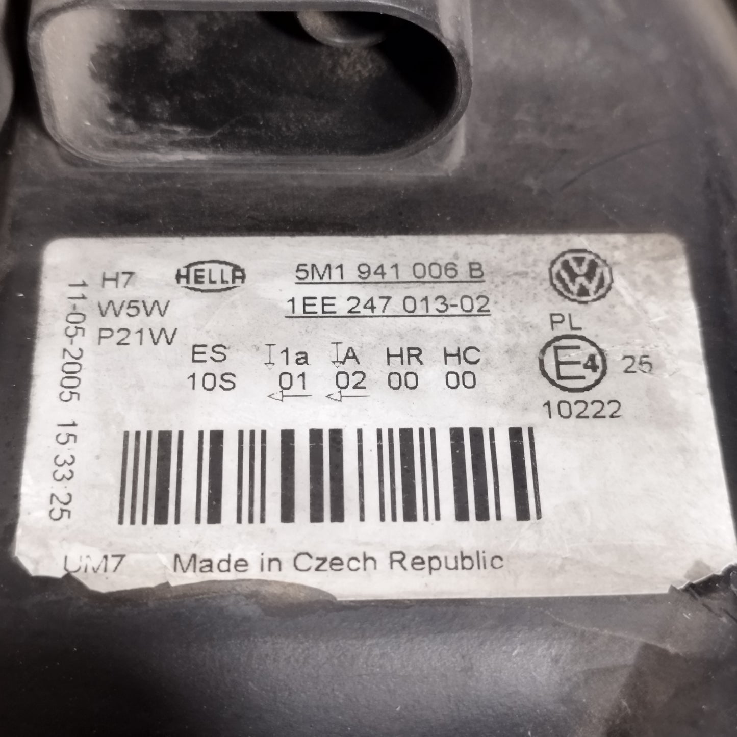 Fanale anteriore dx Volkswagen Golf Plus 2005-2008 cod: 5M1941006B ecoAC16608