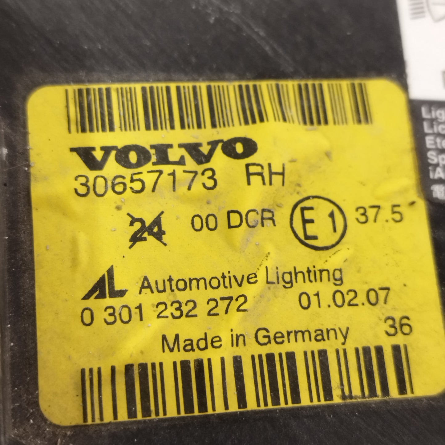 Fanale anteriore dx Volvo C30 2007 Xenon cod: 30657173 ecoAC14409