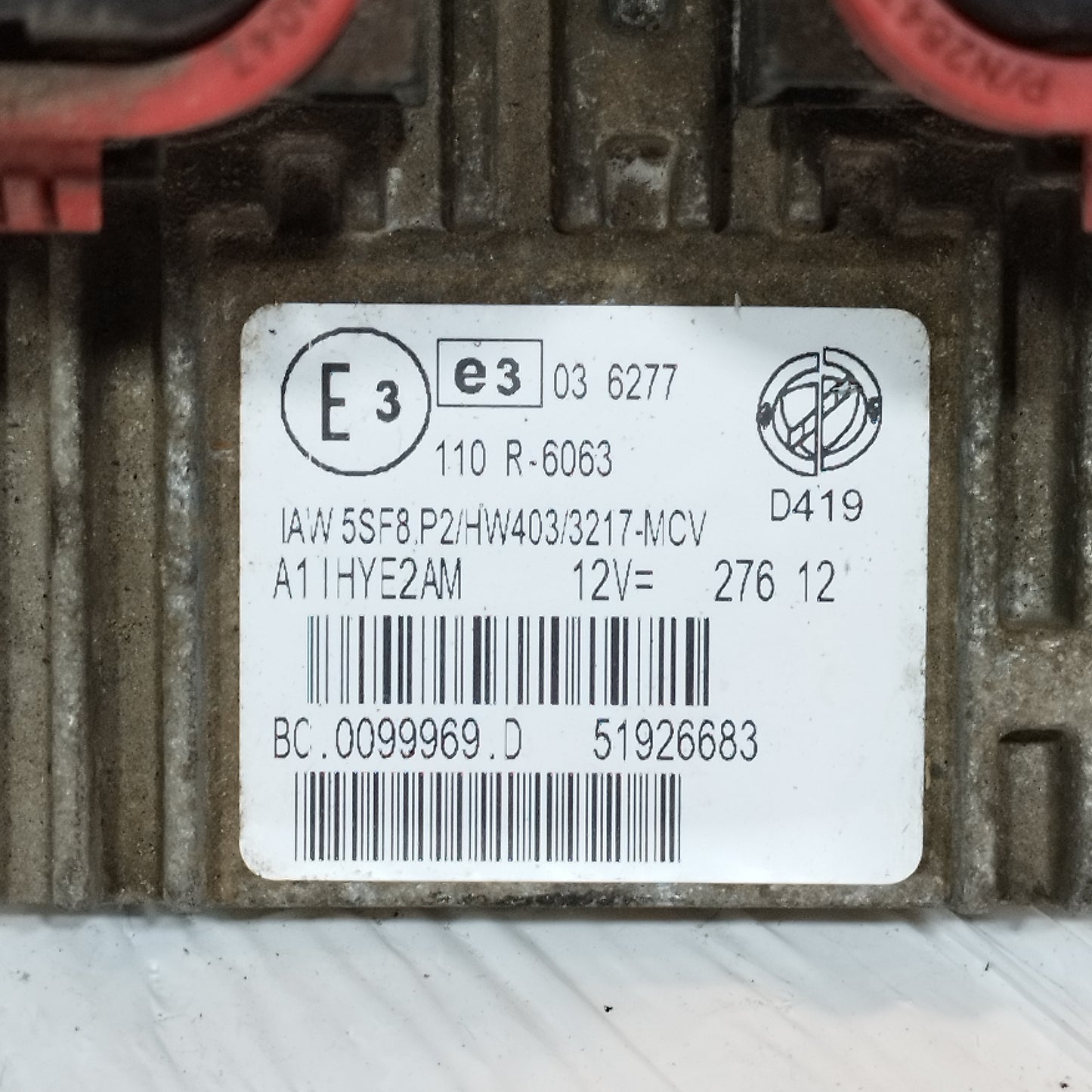 Kit accensione Fiat Punto Evo 1.4B/M 2011 Cod: IAW5SF8.P2 ecoAC13251