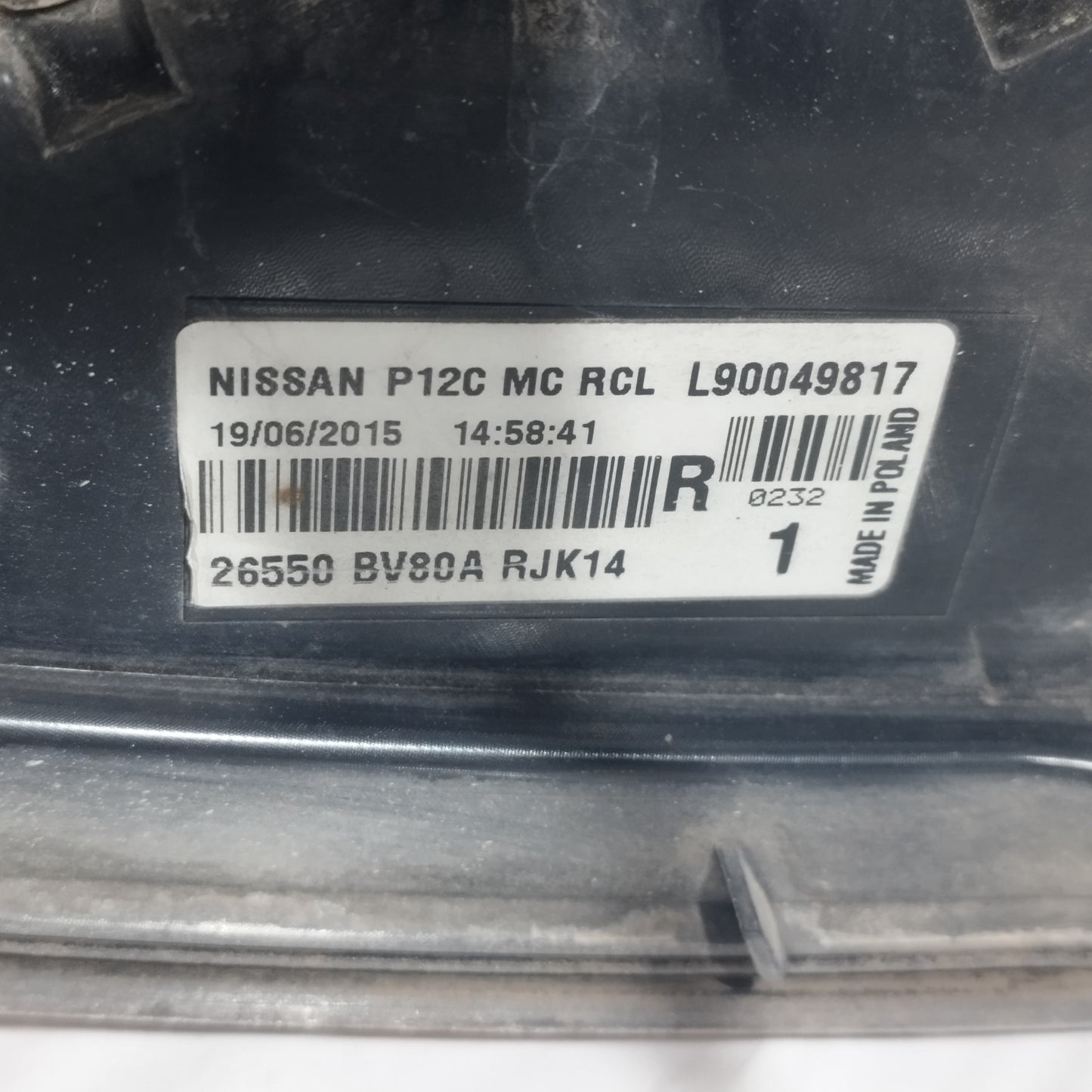 Fanale posteriore dx Nissan Juke (f15) 2015 cod: l90049817 ecoAC15174