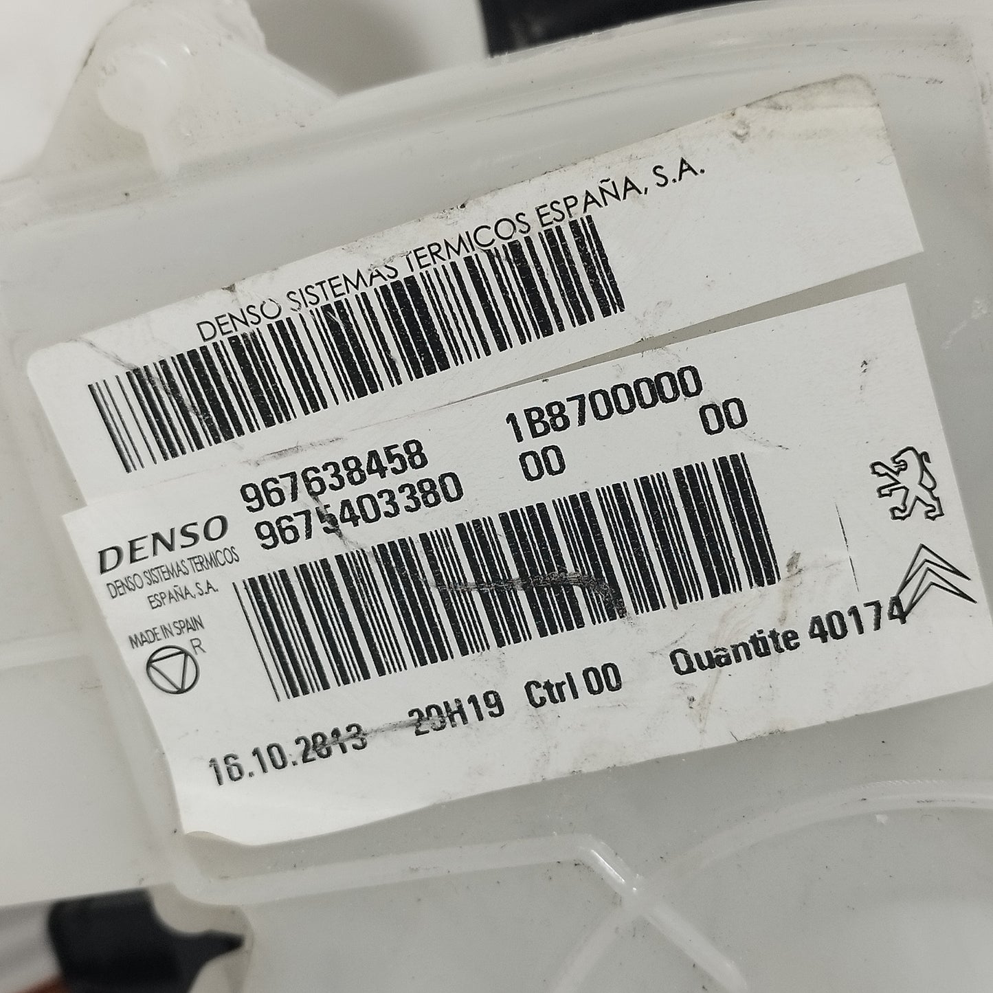 Motorino / Ventola stufa abitacolo dx Citroen C4 Grand Picasso II (B78) 2013-2018 DENSO cod: 967638458 ecoAC16124