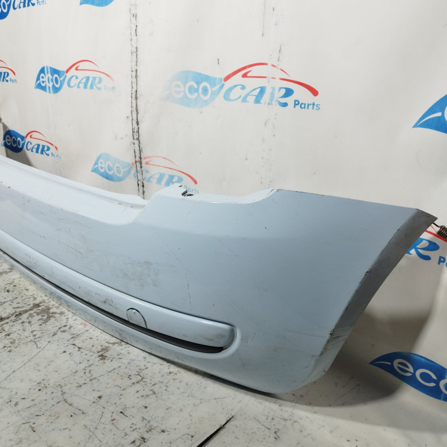 Light blue rear bumper Fiat 500 2009 ecoAC10399