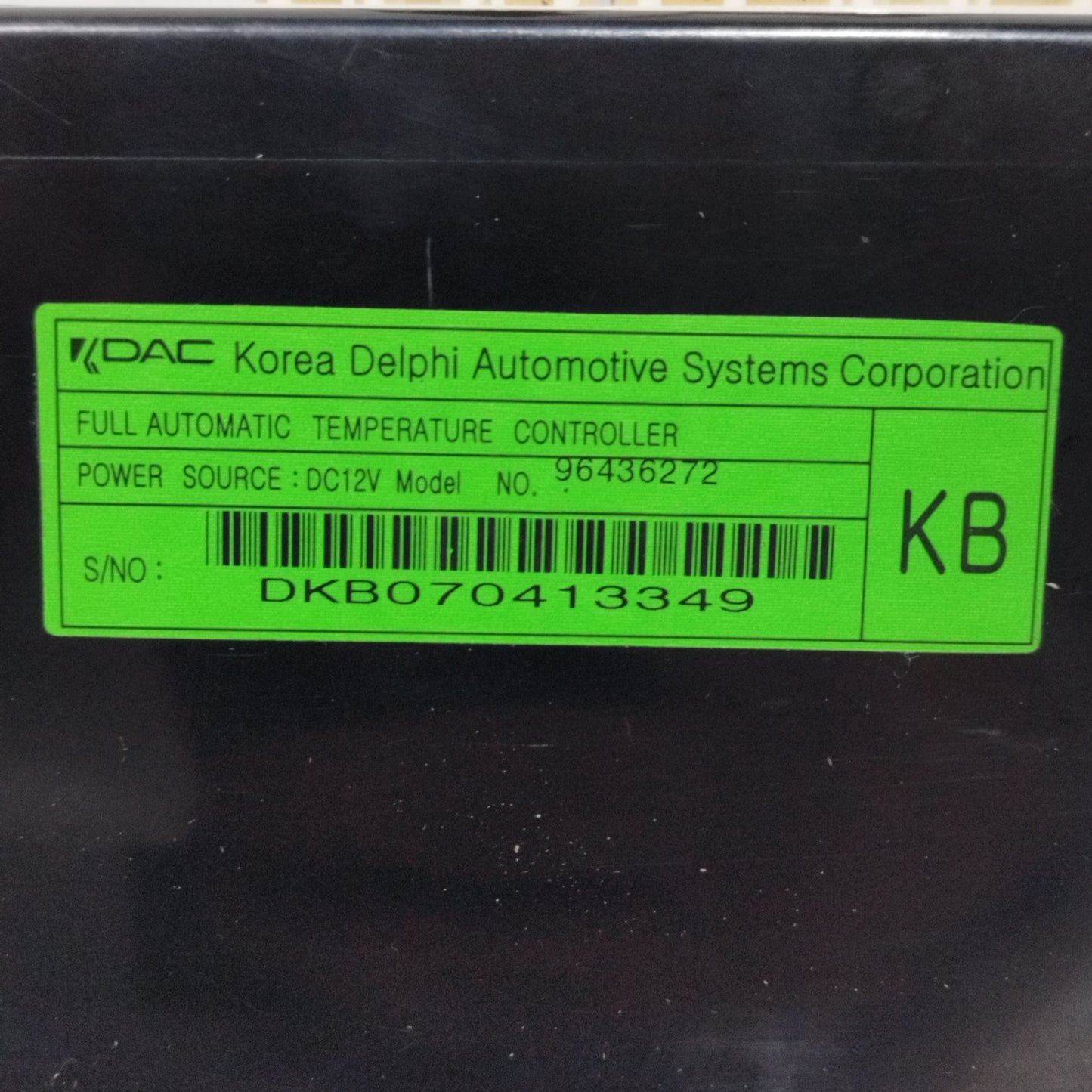 A/C Button Panel Chevrolet Captiva 2008 Code: 96436272 ecoAC10674