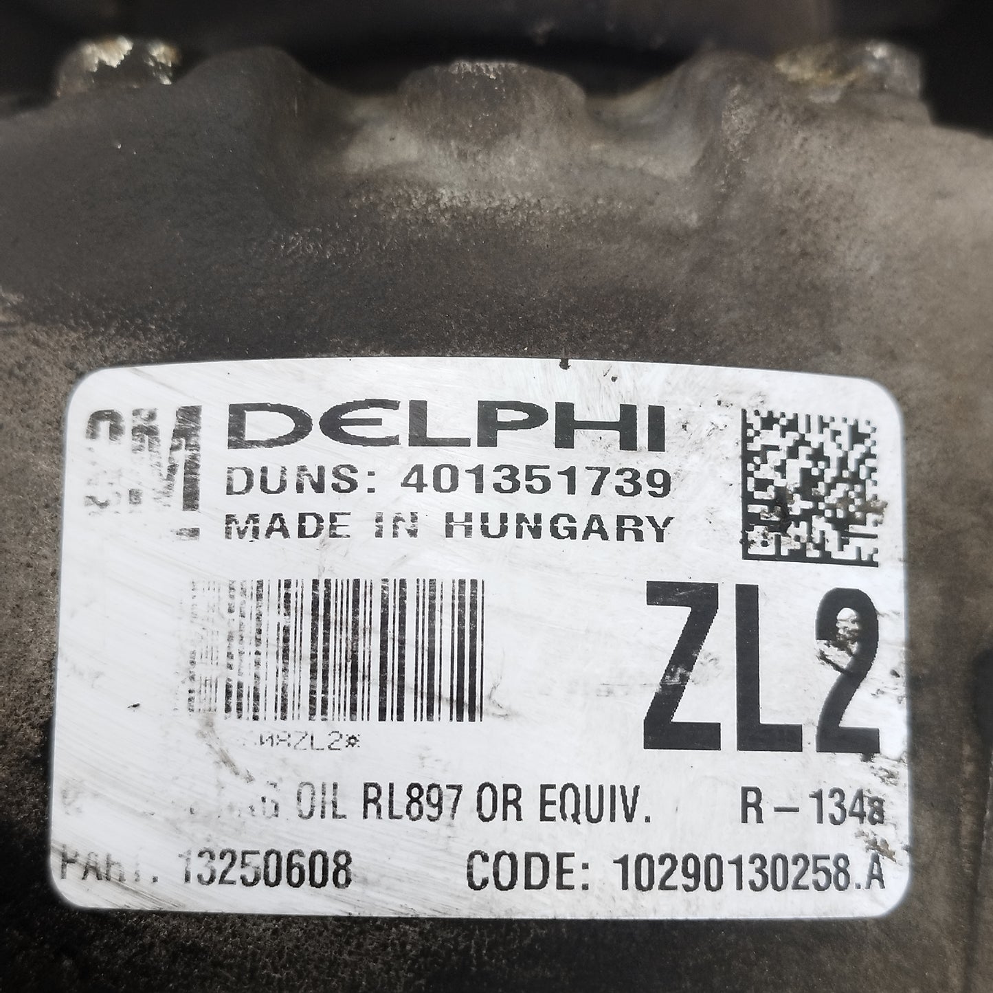 Compressore a / c Opel Astra J 1.7 D 2009-2017 cod: 401351739 ecoAC16095