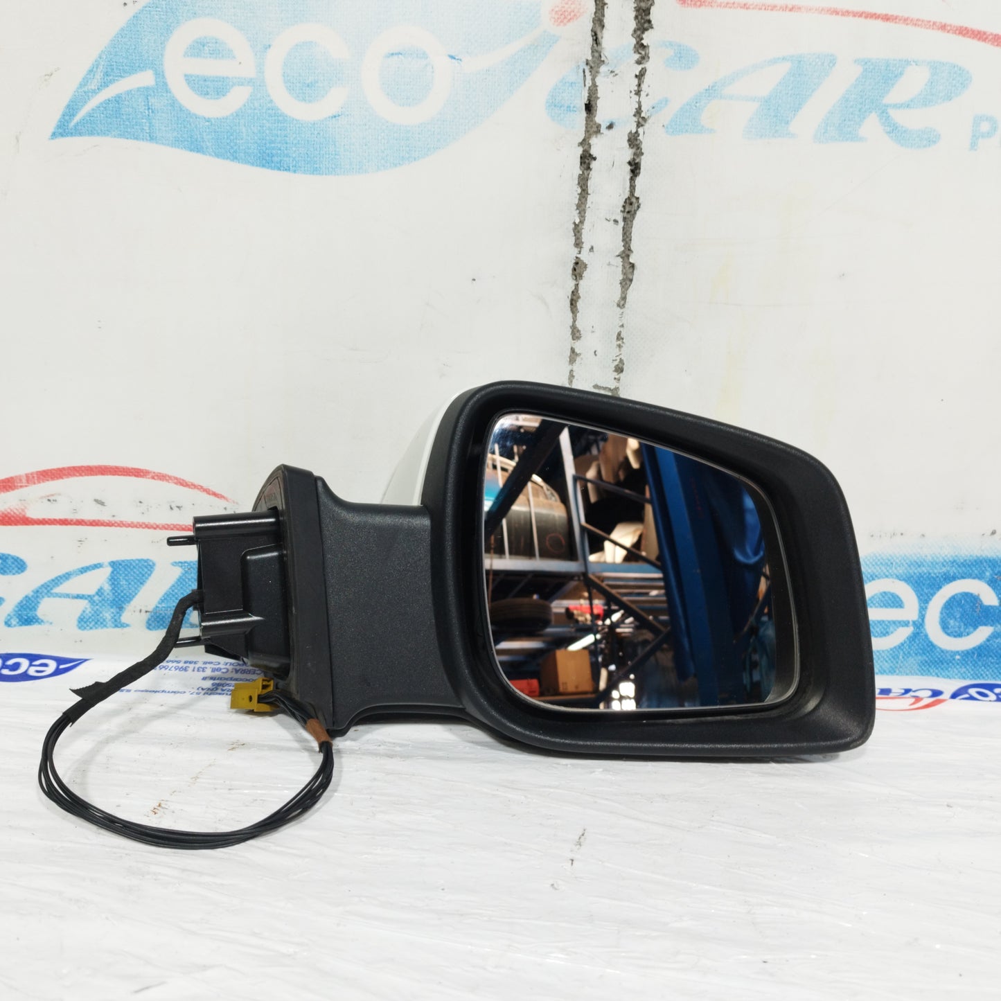 Front right electric mirror White Mercedes B-Class 2010 9 Wires ecoAC11251