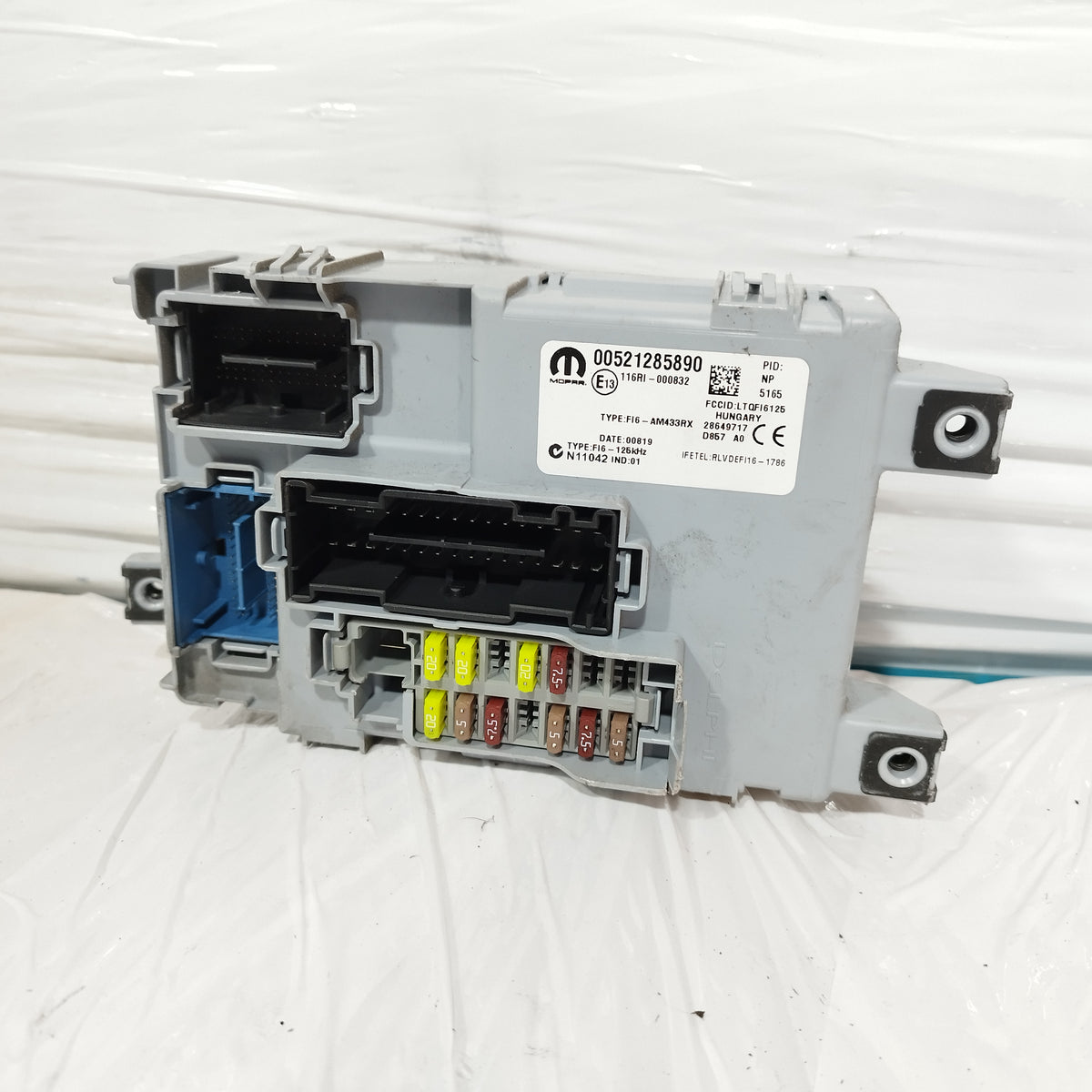 Body computer / BCM Fiat New Panda Cross 2016-2022 cod: 00521285890 ecoAC17160