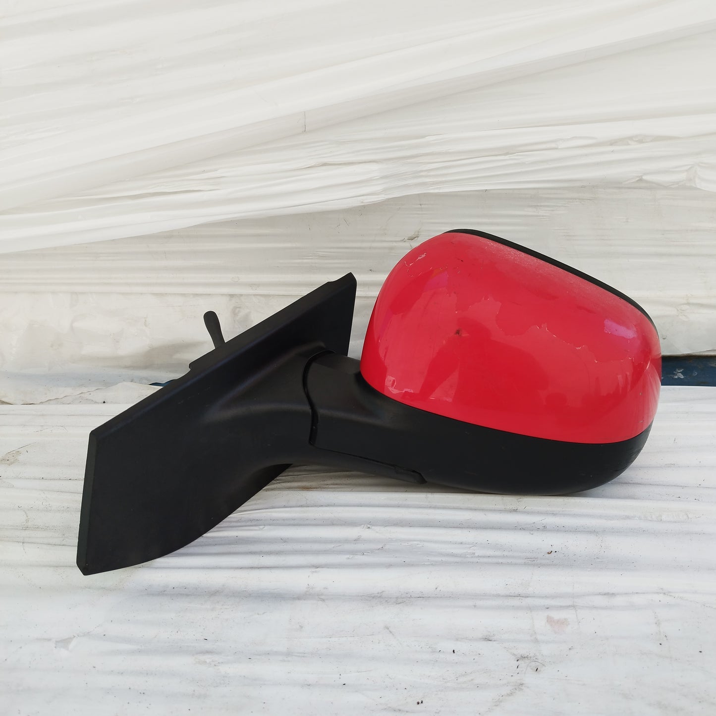 Specchietto manuale anteriore sx rosso Chevrolet Spark 2010-2015 ecoDM385