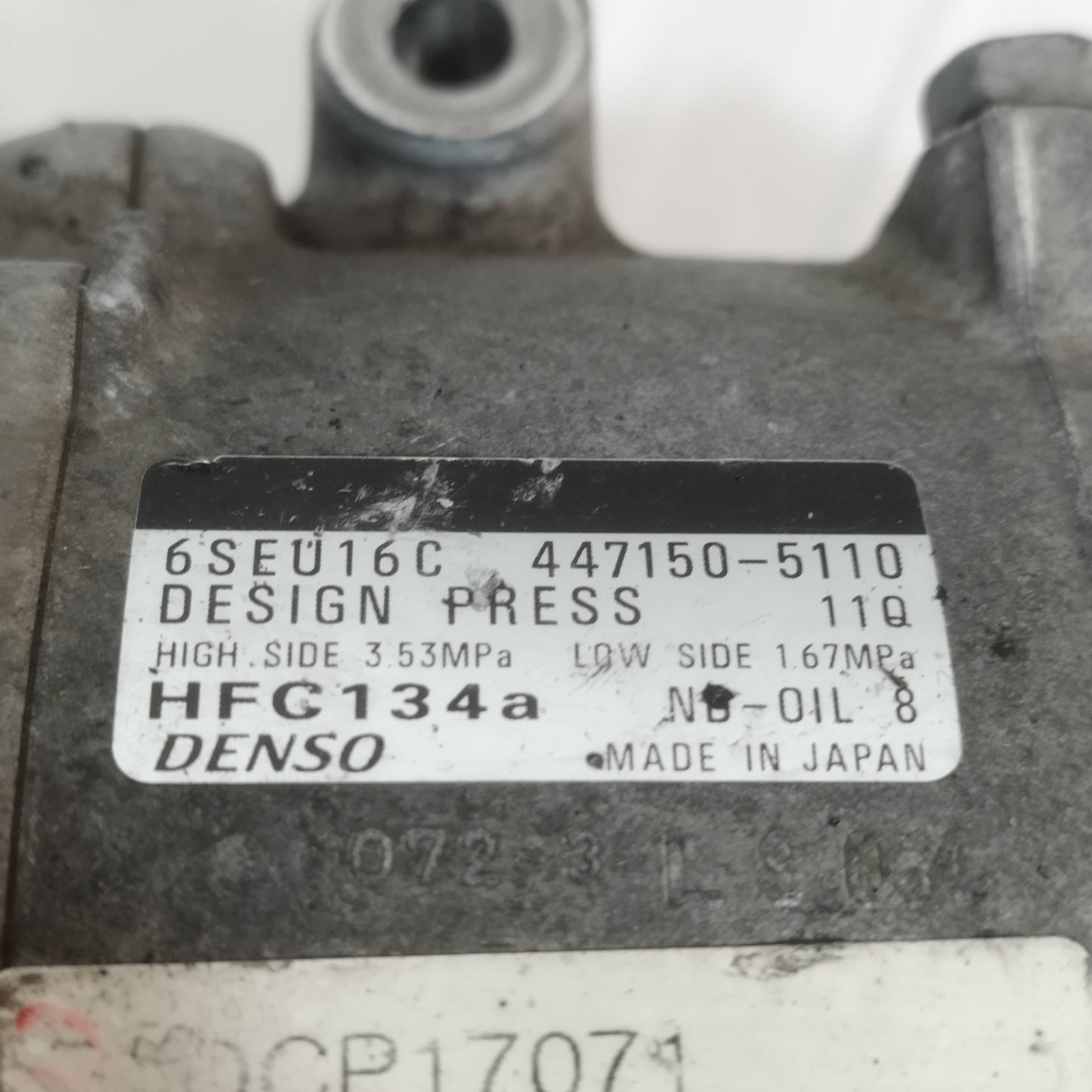 Compressore a / c Mercedes Classe B W245 / Classe A W169 2.0 D 2010 cod: 4471505110 ecoAC16185
