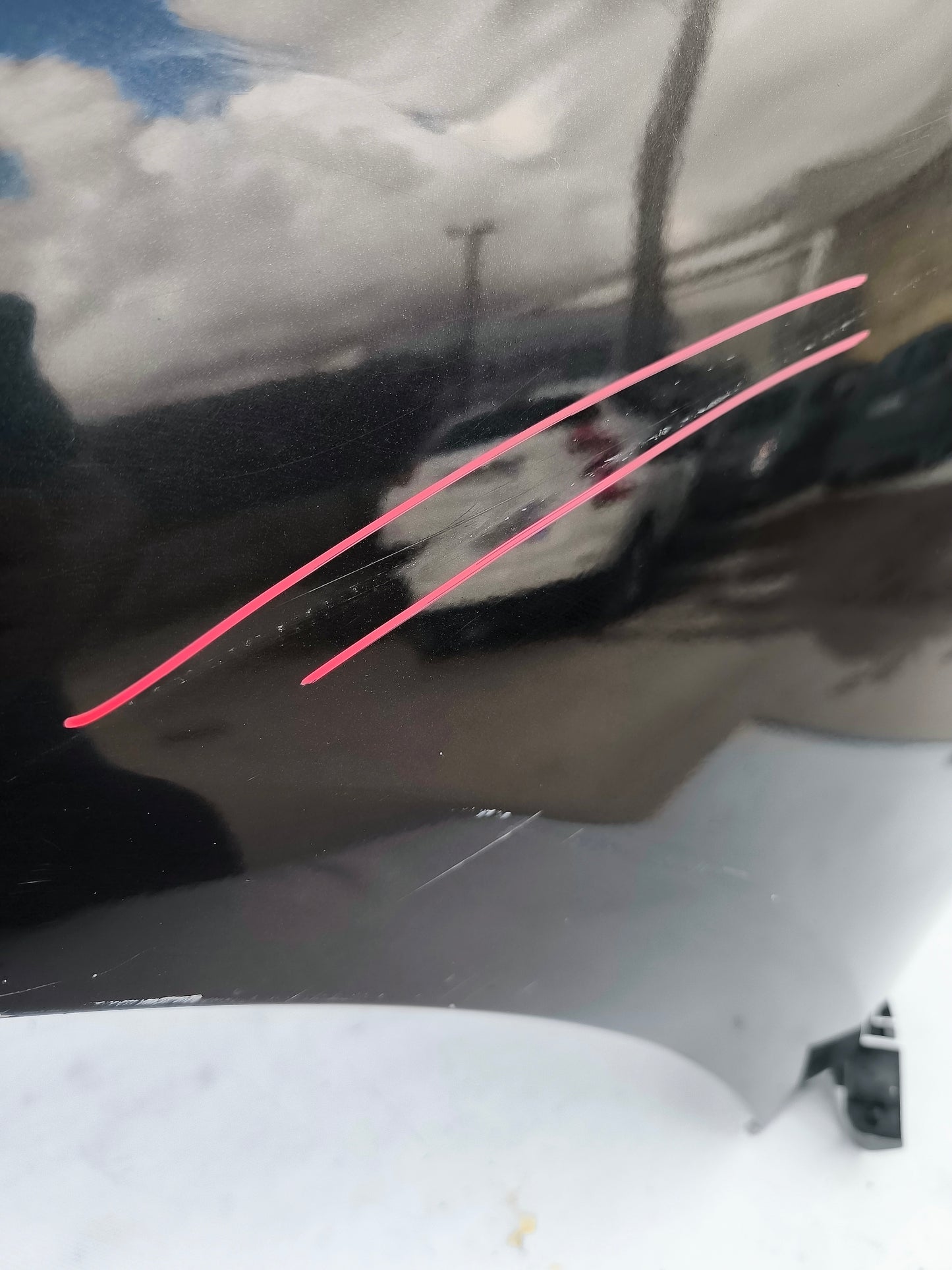 Schwarzer linker Kotflügel vorne Mercedes ML W164 ecoAG7004