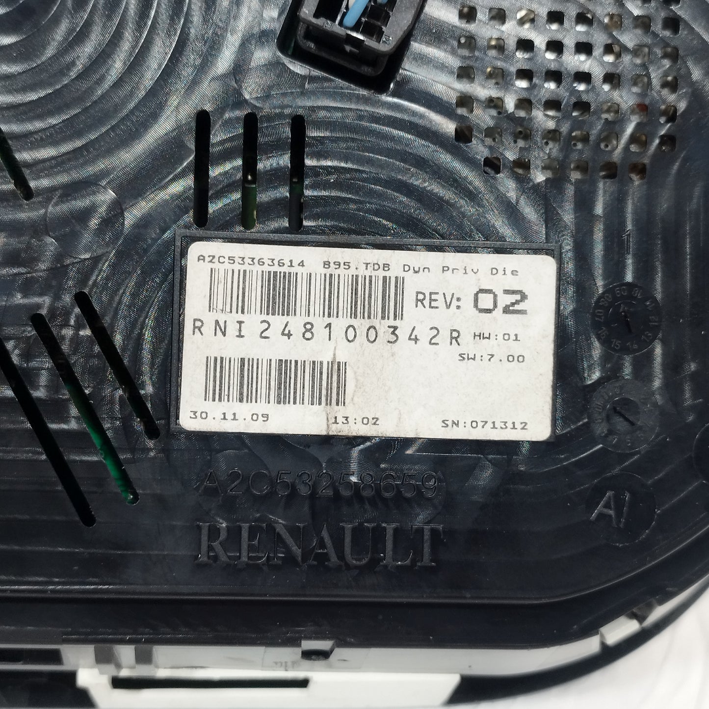 Quadro strumenti Renault Megane 1.5 DCI 2009 Cod: RNI248100342R ecoAC12198