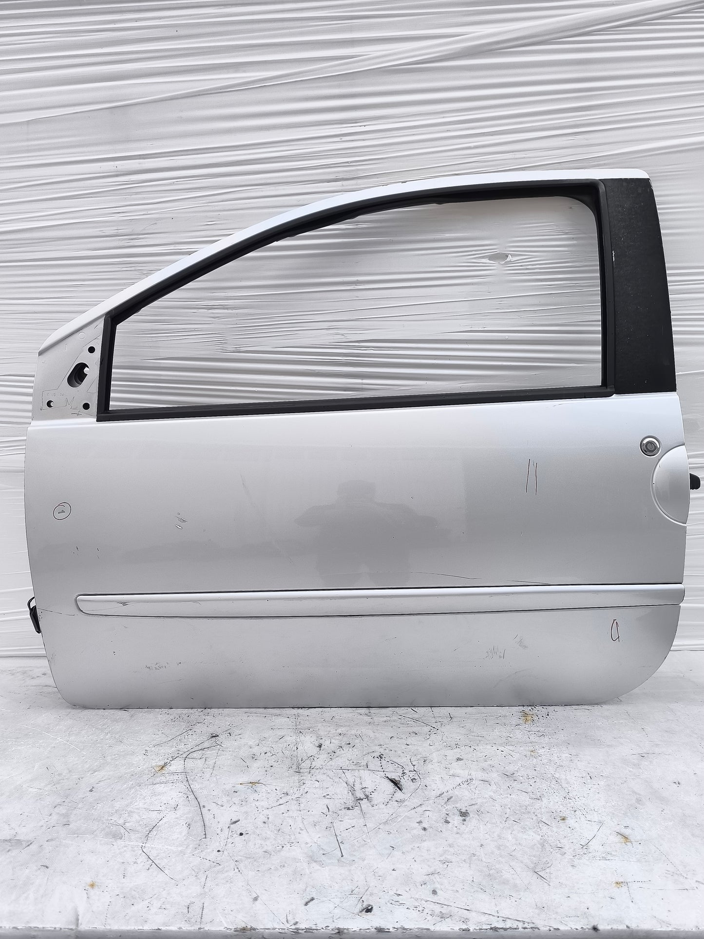 Sportello sx grigio argento Renault Twingo anno 2007-2014 ecoAG8017