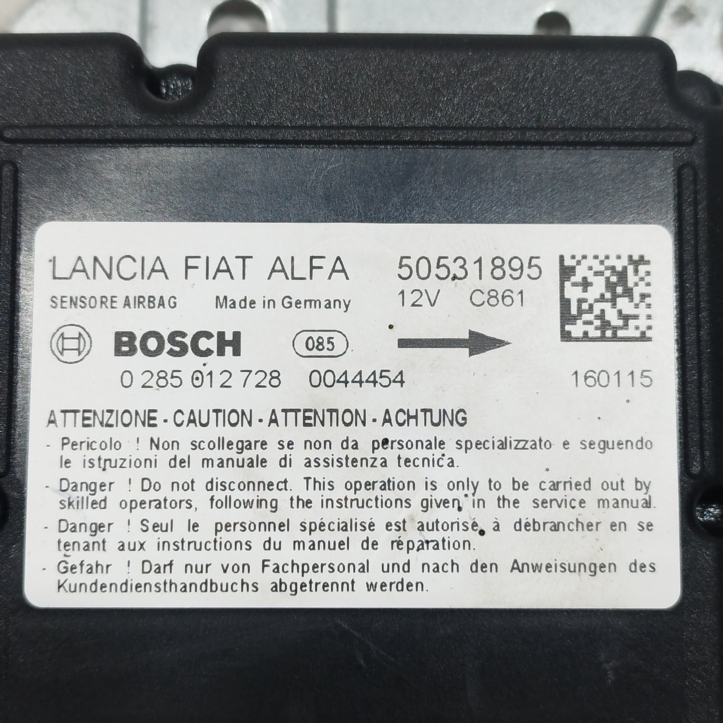 Centralina airbag Alfa Romeo Giulietta 2015 Cod: 50531895 ecoAC11170