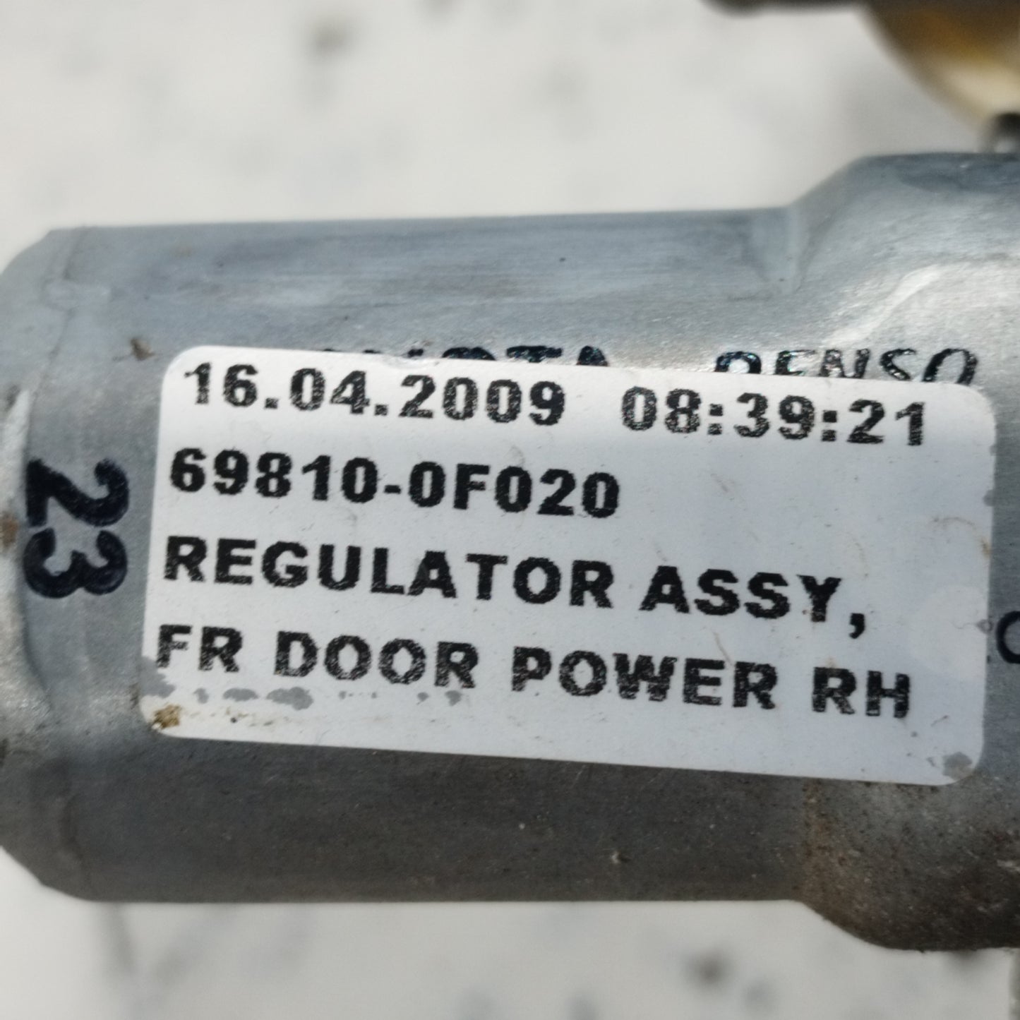 Front right rack Toyota Verso 2009 code: 69810-0F020 ecoAC9890