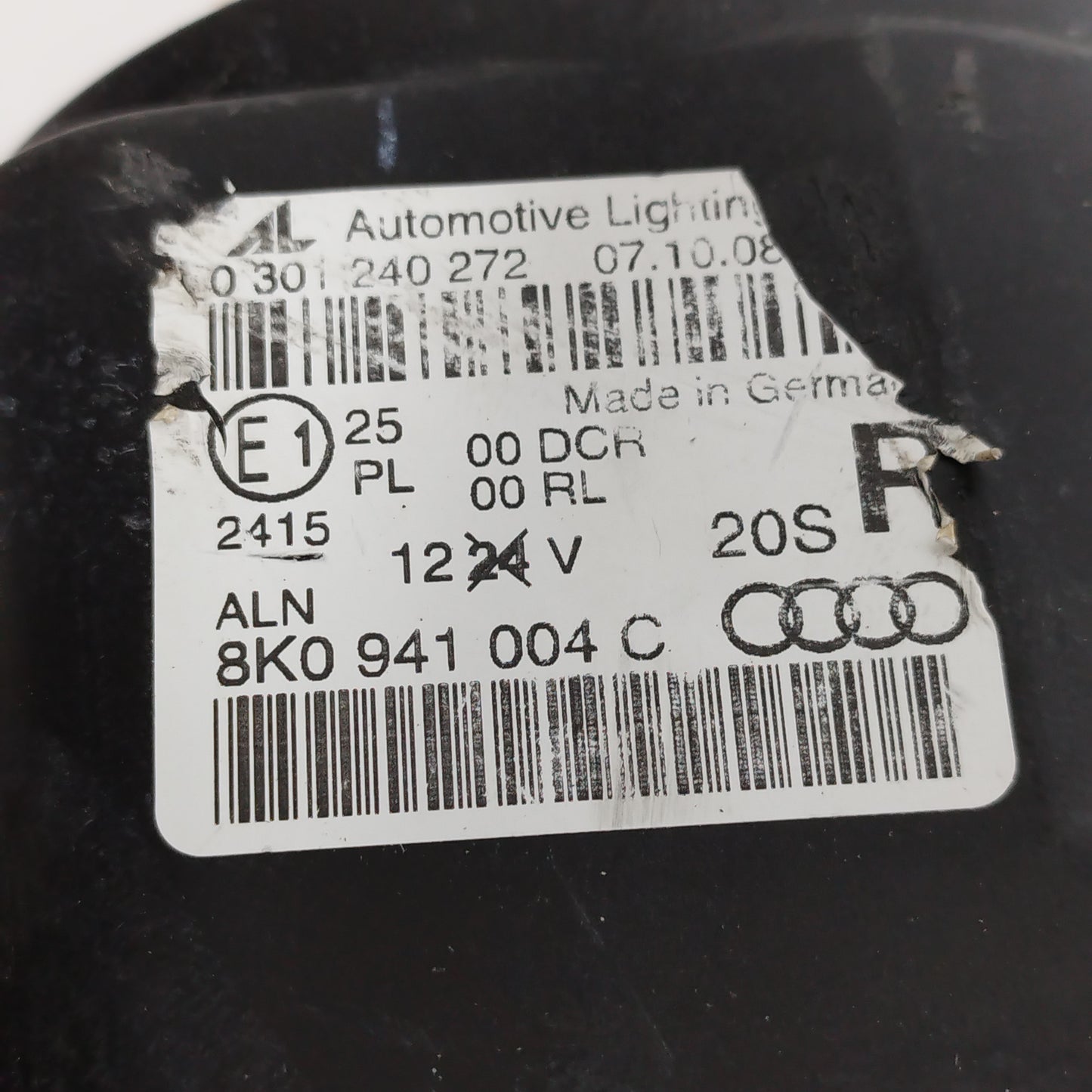 Fanale anteriore dx Audi A4 2010 Xenon Cod: 0301240272 ecoAC12875