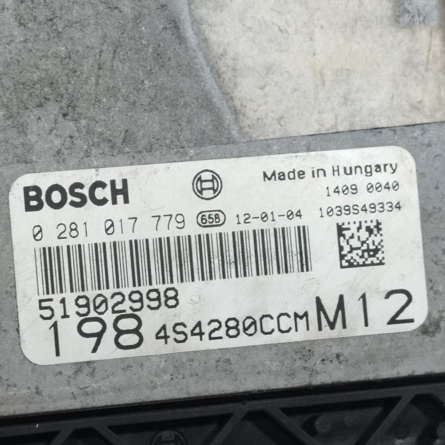 Kit accensione Fiat Bravo II (198) 1.6 MTJ 16V 120CV 2008-2014 cod: 0281017779 ecoAC16526