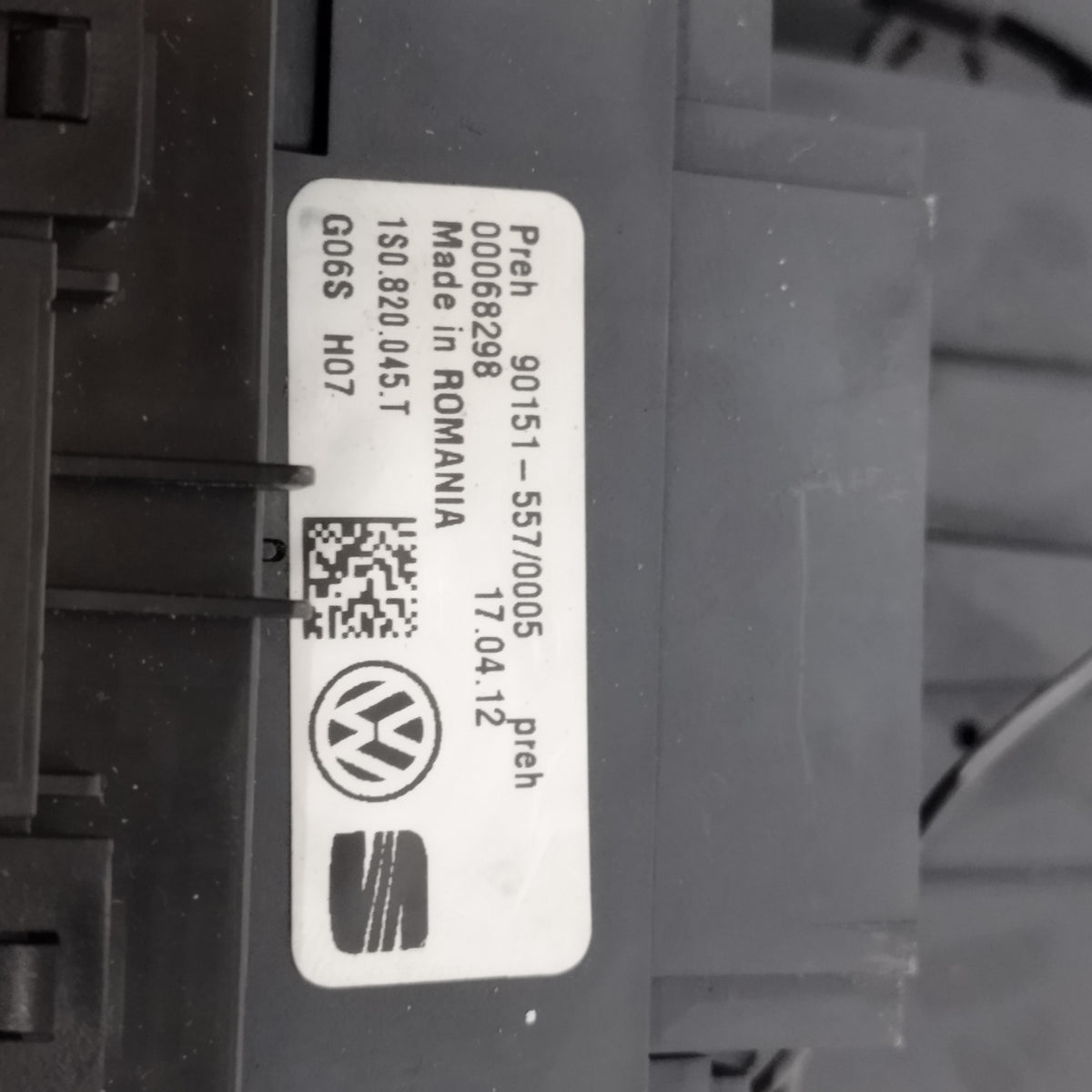 Pulsantiera a / c con autoradio Seat Mii 2011-2019 cod: 1S0820045T / 1SL035156 ecoAC16867