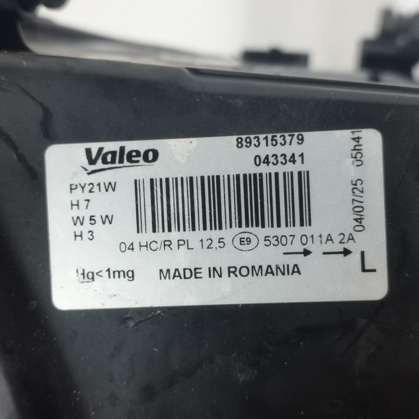 Fanale anteriore sx Seat Ibiza 2003 cod: 89315379 ecoAC14435