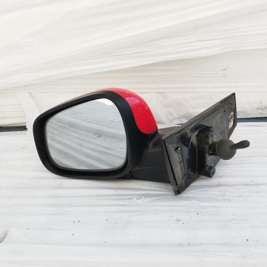 Specchietto manuale anteriore sx rosso Chevrolet Spark 2010-2015 ecoDM385