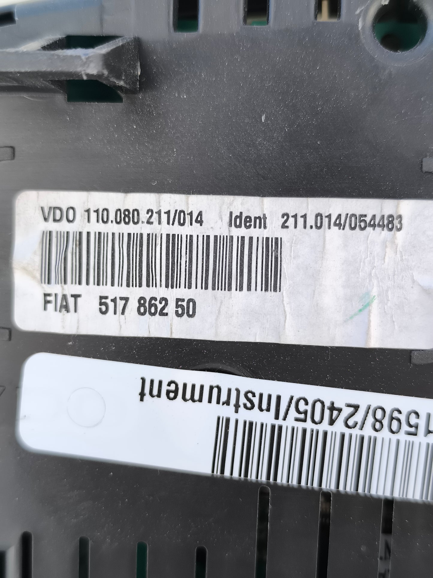 Instrumententafel für Lancia Ypsilon, Baujahr 2008, Teilenummer 51786250, graues Modell mit einem Zeiger, ecoAG7546
