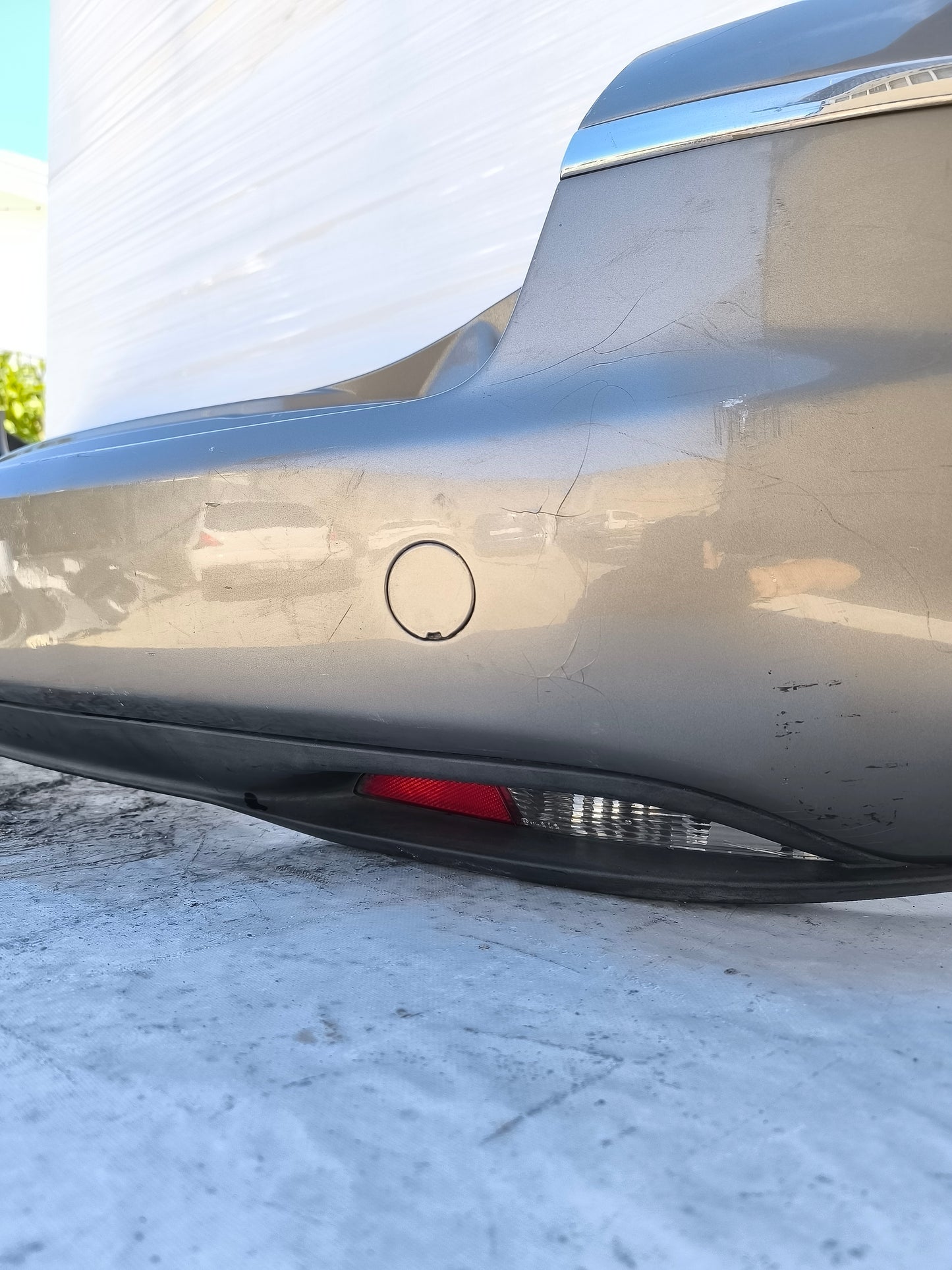Paraurti posteriore grigio scuro Lancia Musa anno 2010 ecoAG8375