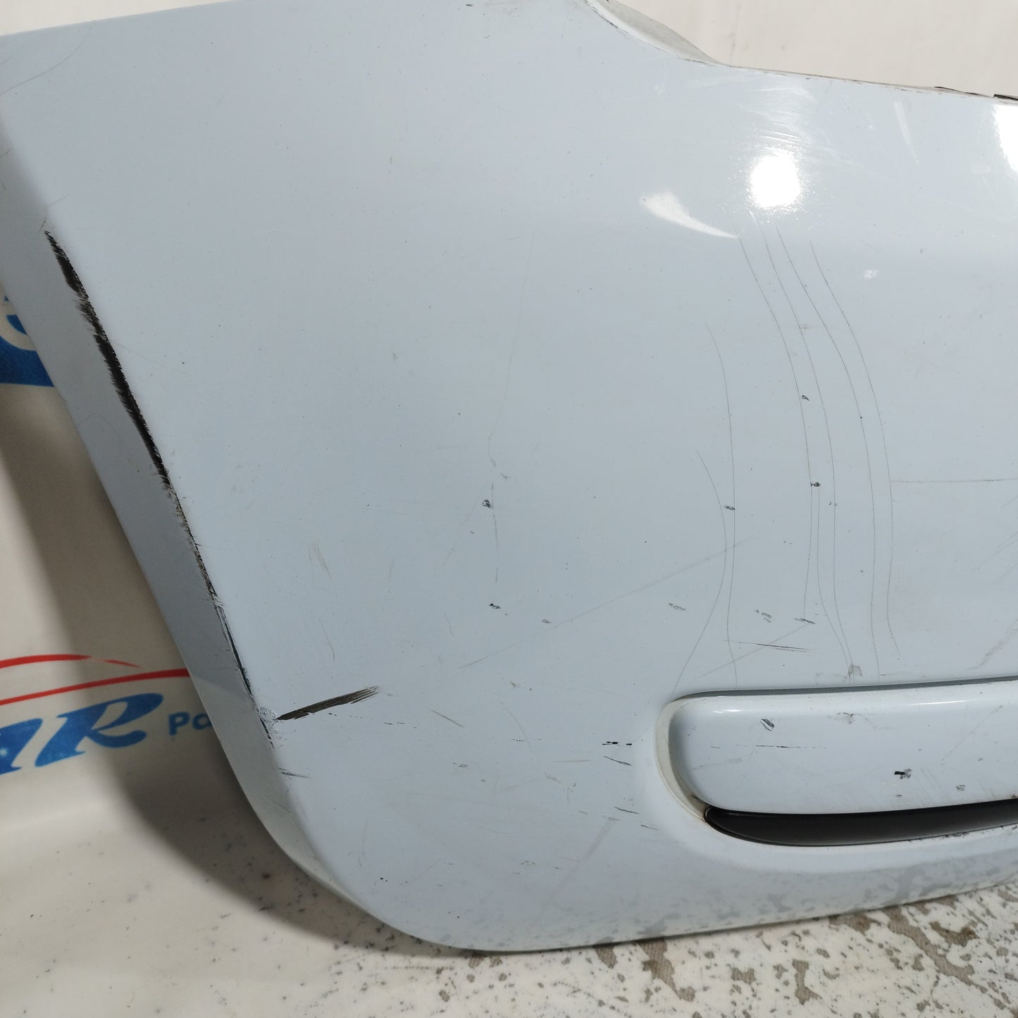 Light blue rear bumper Fiat 500 2009 ecoAC10399