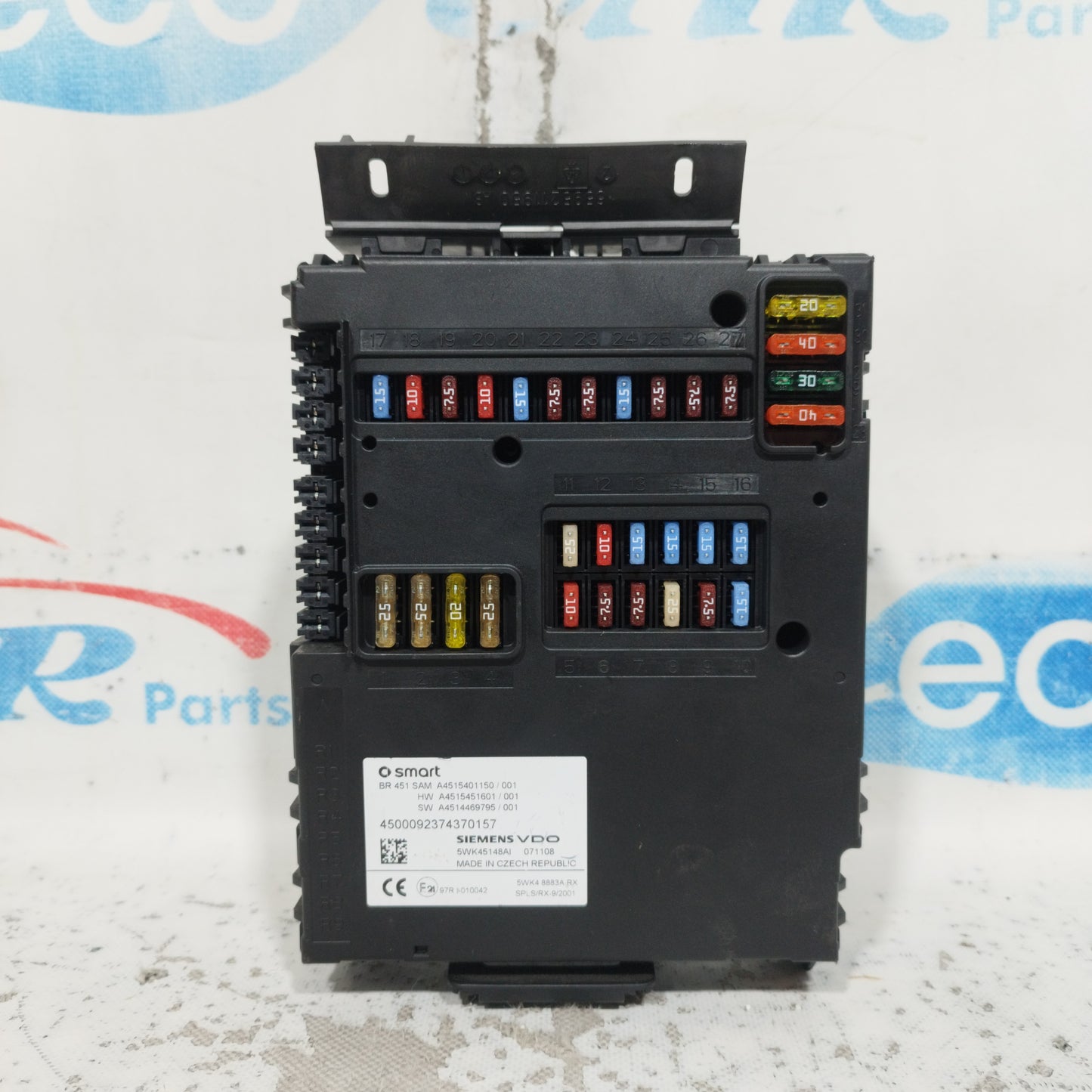 Ignition kit Smart Fortwo 451 1.0 B 2010 code: A1321532779 ecoAC9971