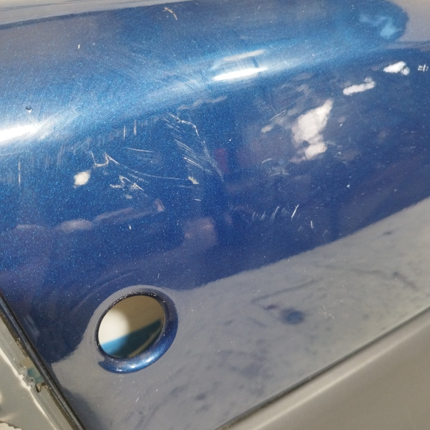 Blue center rear bumper Smart fortwo 450 2004 ecoAC9342