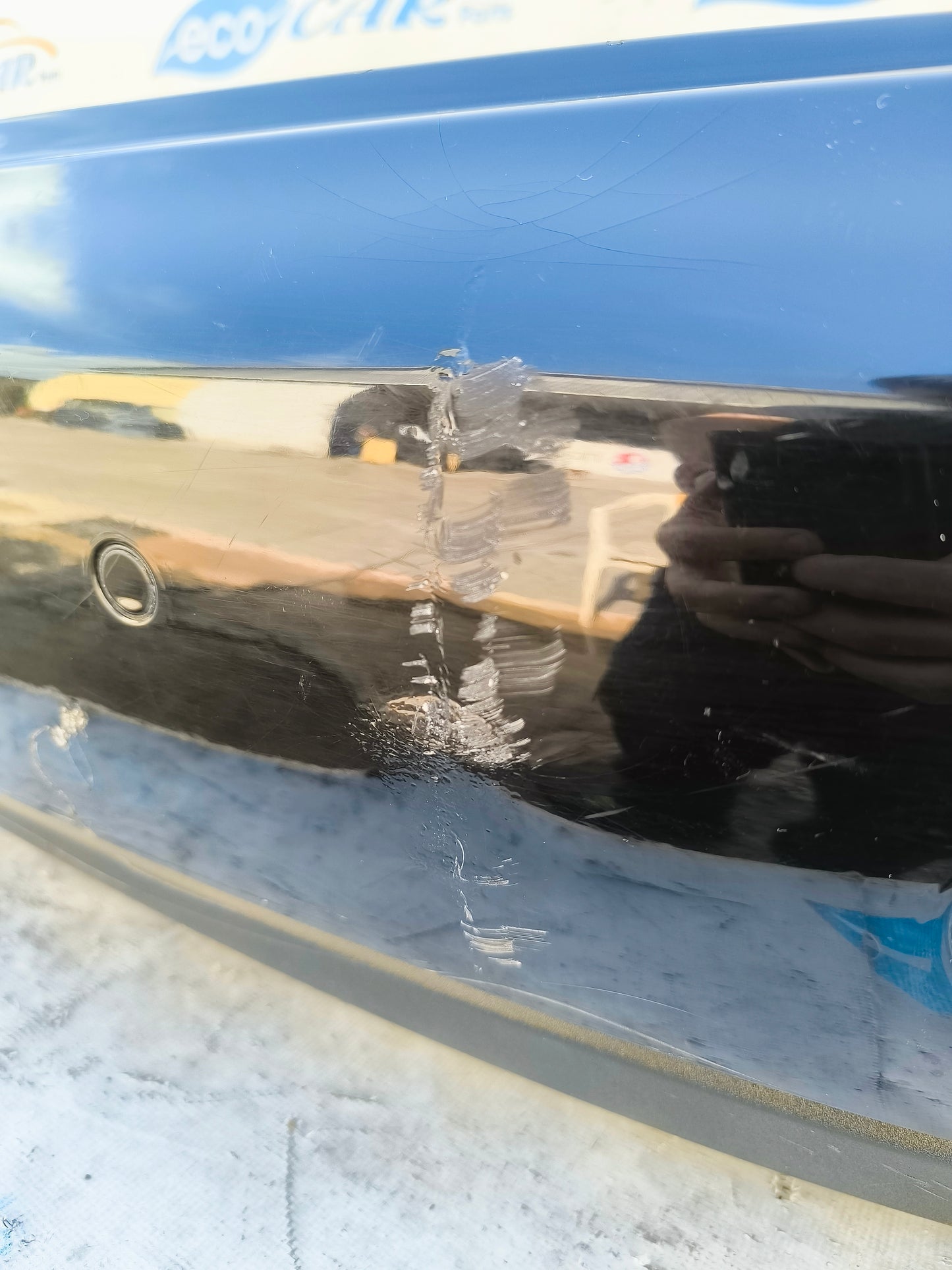 Schwarze Heckstoßstange Audi A4 B8 2010 Limousine ecoAG5753