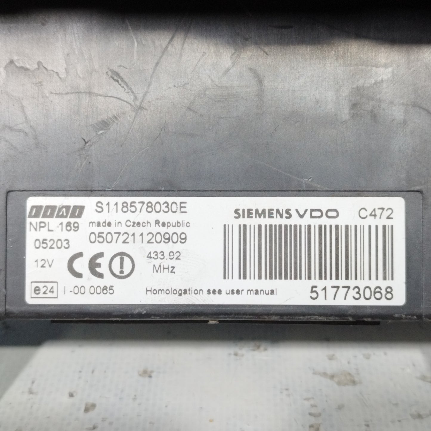 Zündanlage Fiat Panda 1.2 B 2006, Teilenummer: 55196262 ecoAC10258