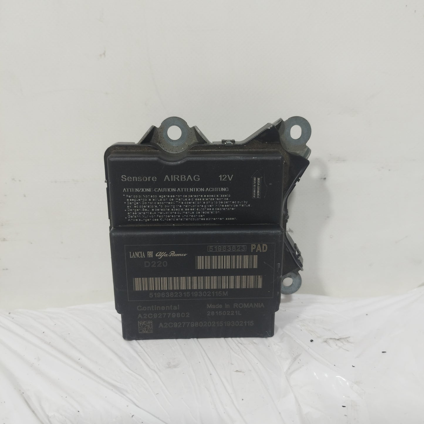 Centralina airbag Fiat Grande Punto 2008 Cod: 51963823 ecoAC10672