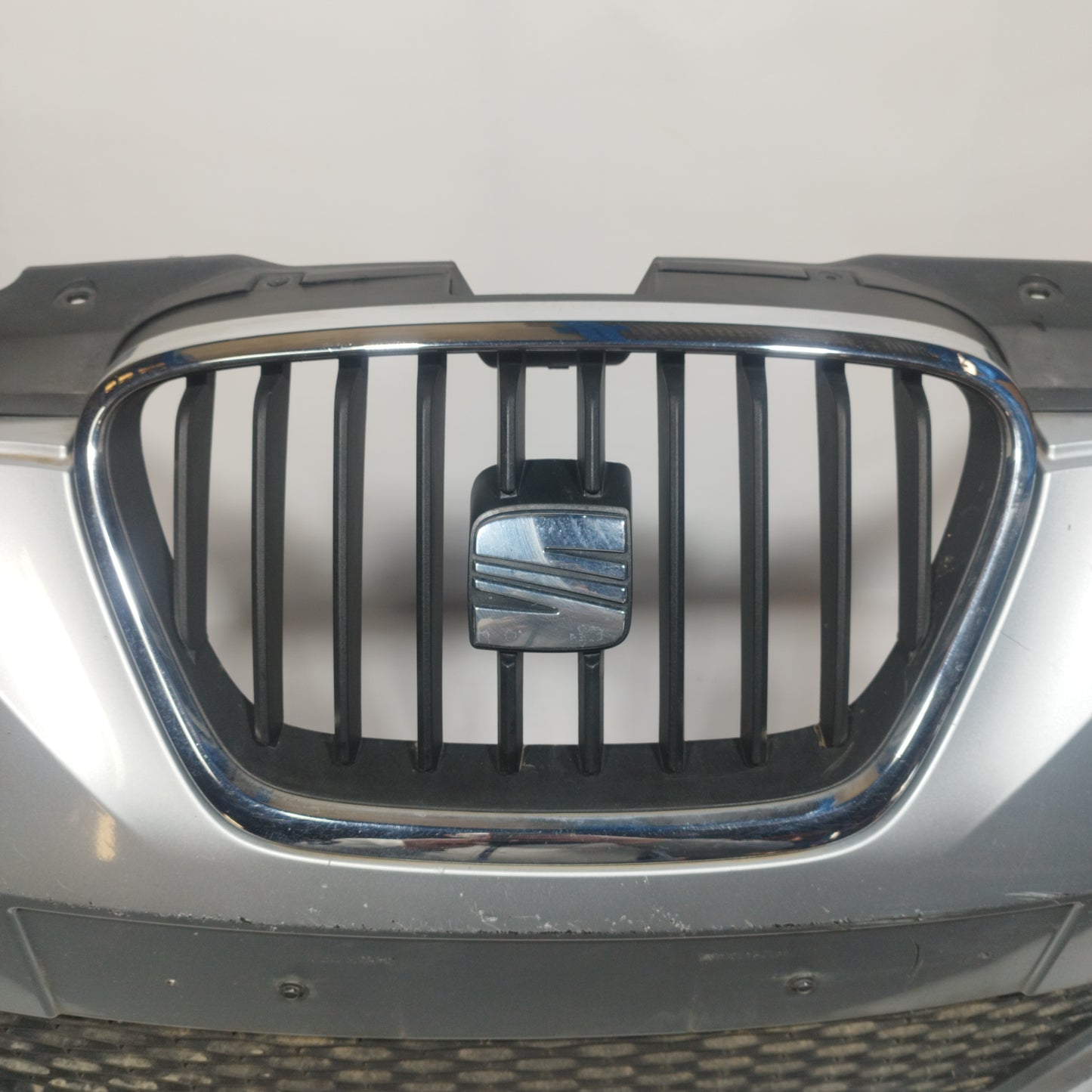 Front bumper silver grey Seat Ibiza 2012 ecoAC11431