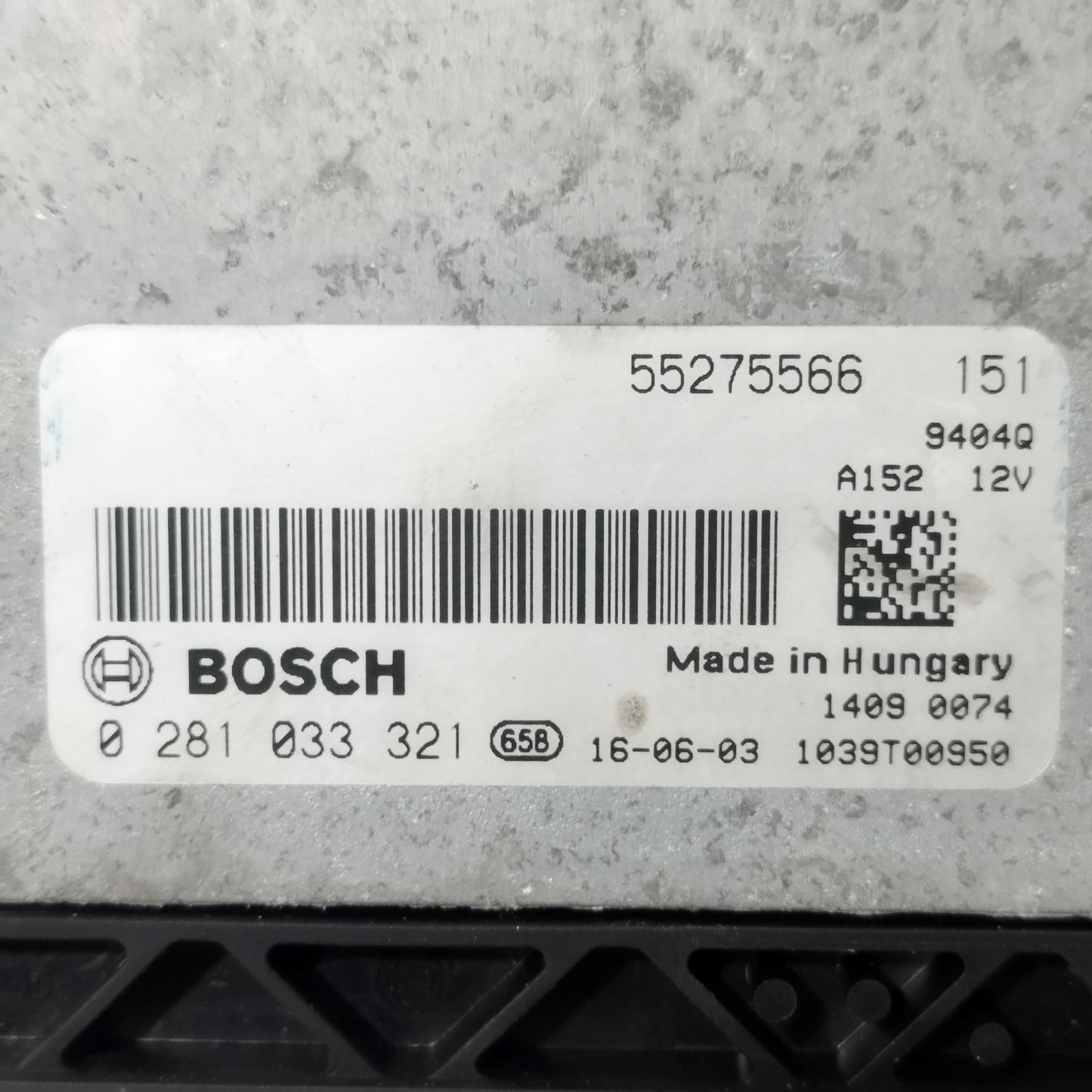 Engine control unit Alfa Romeo Giulietta 2.0 JTD 2015 Code: 55275566 ecoAC11968