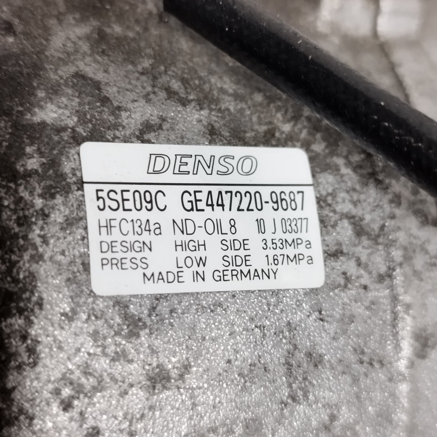 Compresore a / c Mitsubishi Colt VI 1.1 B 2004-2012 DENSO cod: ge447220-9687 ecoAC16231