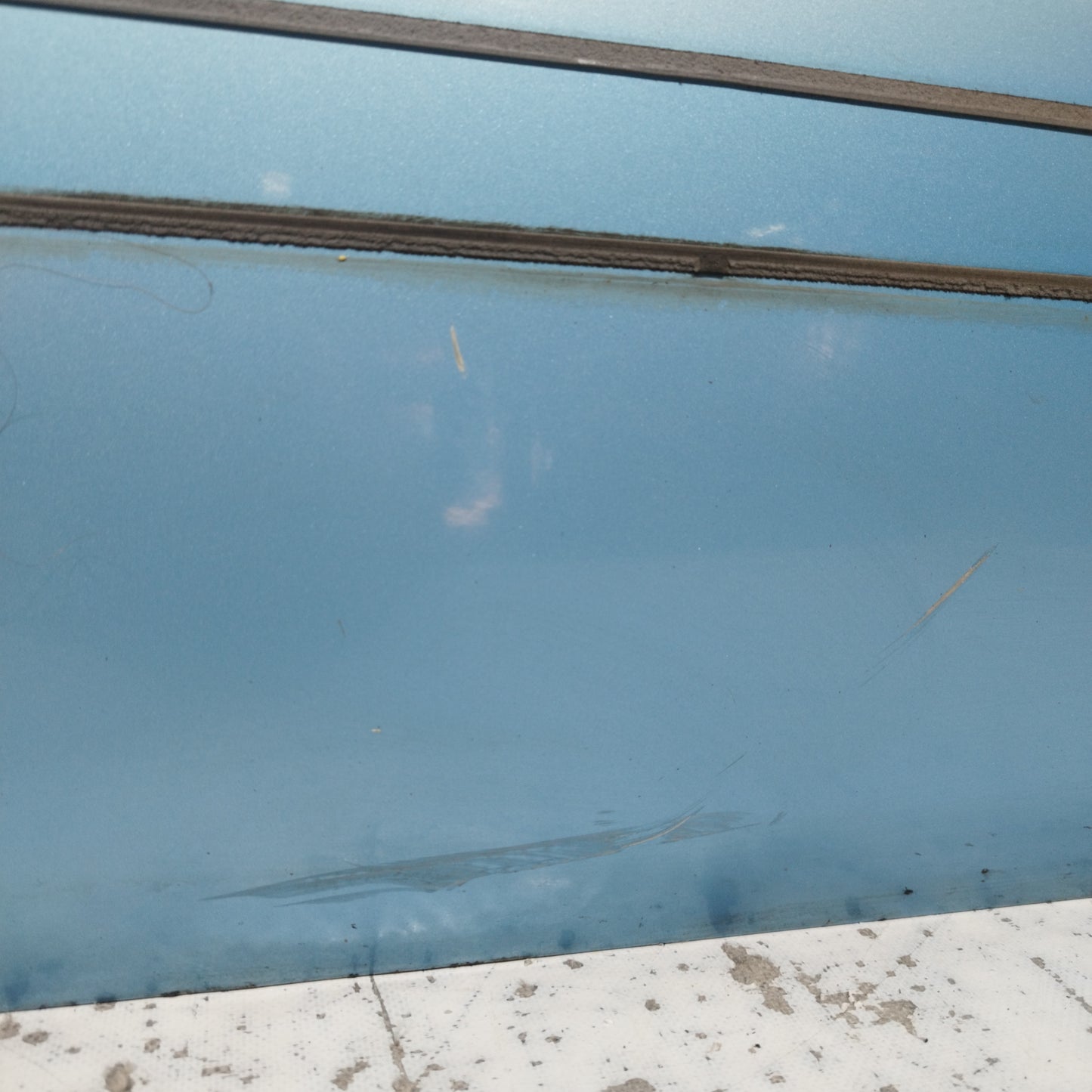 Vordere rechte Tür, blau, Fiat Panda 2005 ecoAC9842