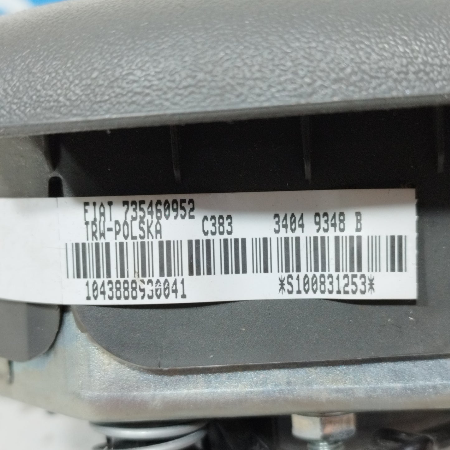 Airbag Volante Fiat Panda 2008 Cod: 735460952 ecoAC10532
