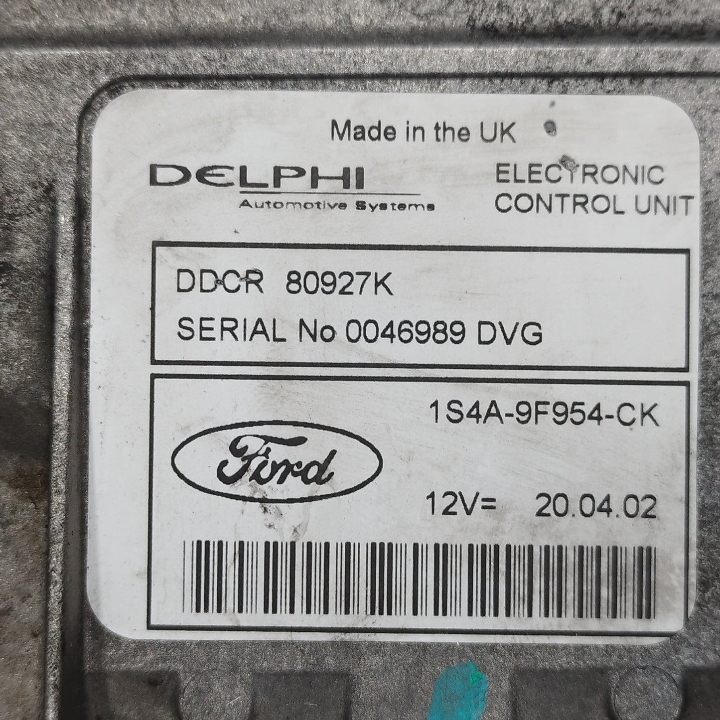 Centralina iniezione Ford Focus 1.8 TDCI 2002 Cod: 1S4A9F954CK ecoAC11038