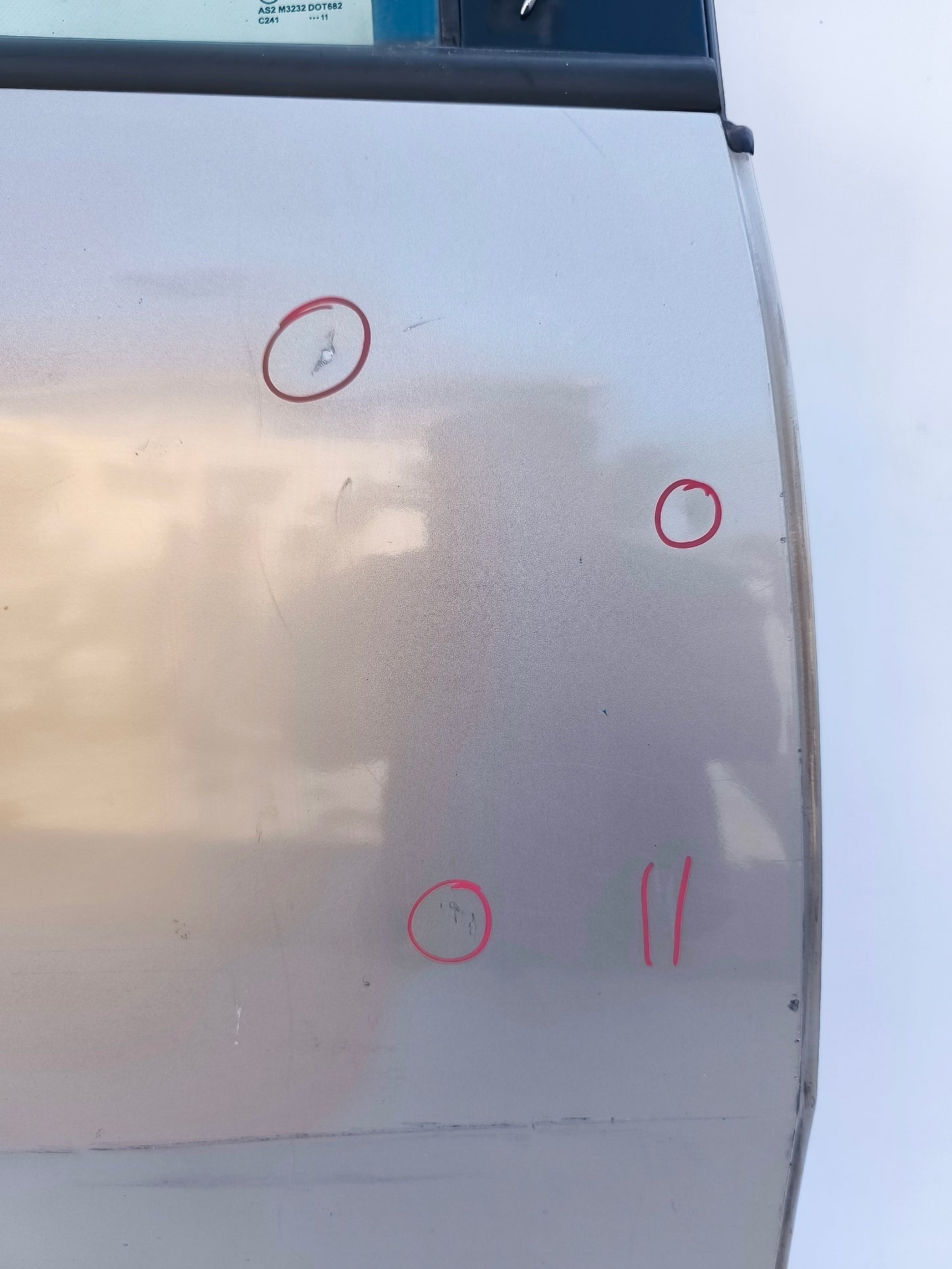 Right rear door Lancia Ypsilon year 2015 gray has various scratches and small dents ecoAG7157