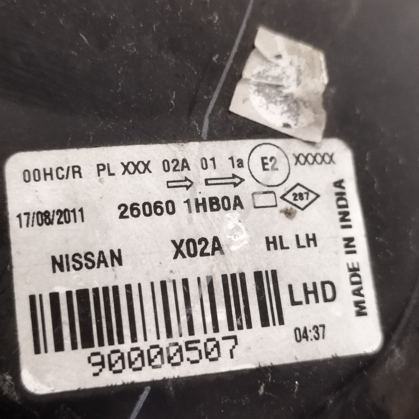 Fanale anteriore sx Nissan Micra K13 2010-2013 cod: 260601HB0A ecoAC16609