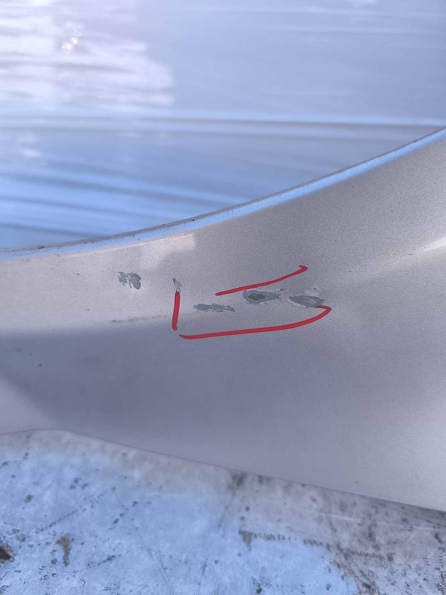 Parafango sx grigio argento Audi A3 8p1 ecoAG8301