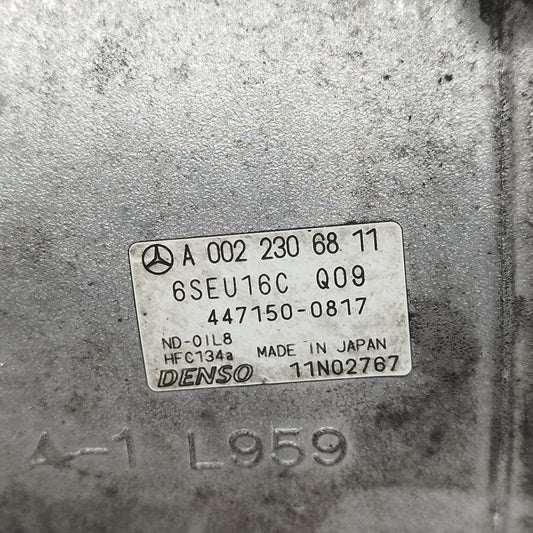 Compressore aria condizionata Mercedes Classe A (W169) Classe B (W245) 1.5 B 2004-2012 2 pin cod: A0022306811 ecoAC15501