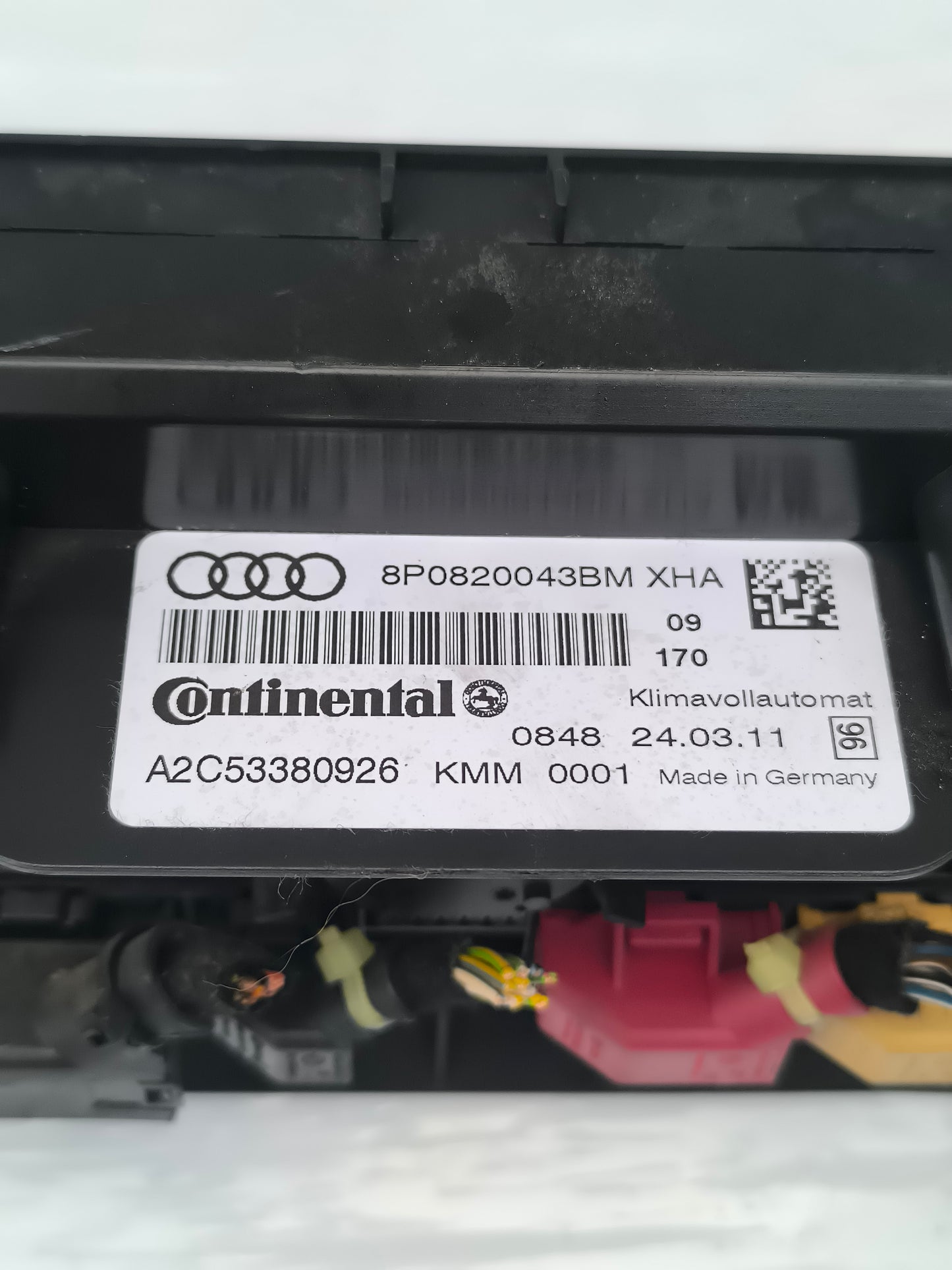 Audi A3 8P1 2011 Klimabedienteil Code a2c53380926 ecoAG6151