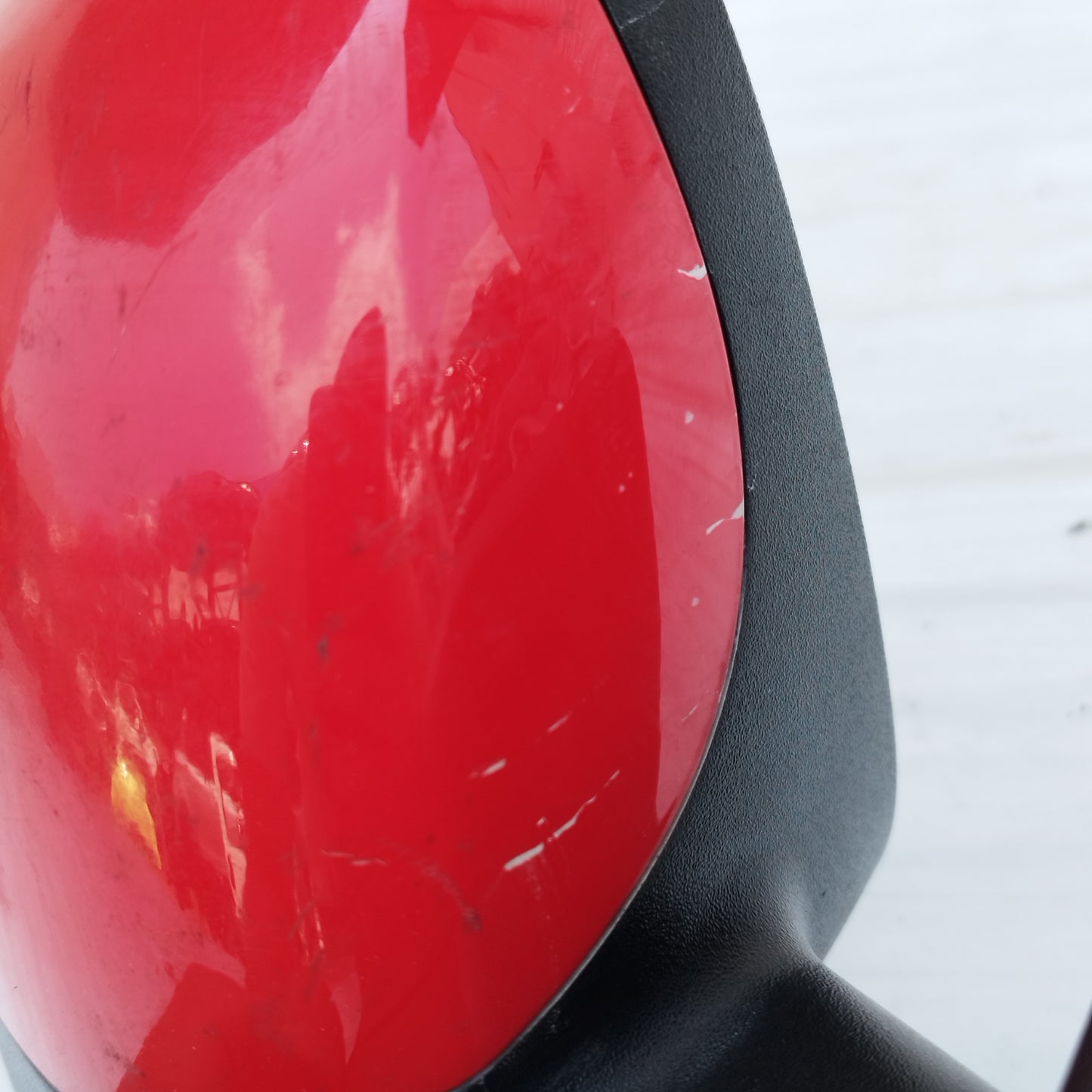 Specchietto manuale anteriore dx rosso Chevrolet Spark (m300) 2010-2015 ecoDM391