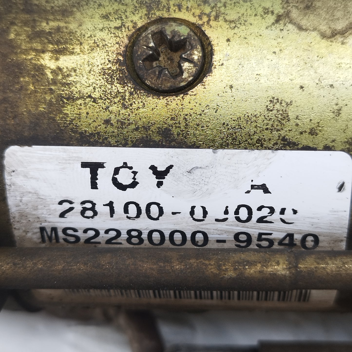 Motorino Avviamento Toyota Yaris (xp10) I serie 1.3 B 1999-2005 cod: ms228000-9540 ecoAC16091