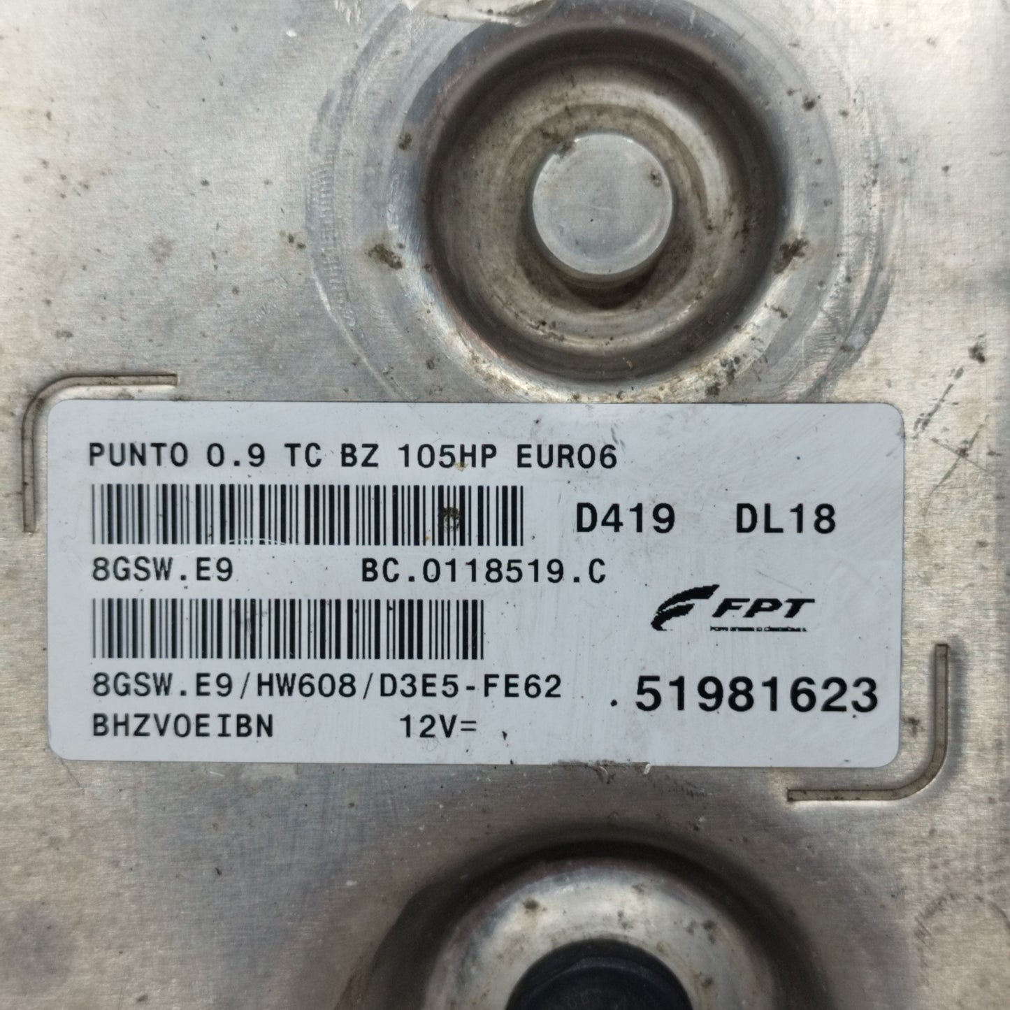 Zündanlage Fiat Punto Street 0.9 TwinAir 2015 Code: 51981623 ecoAC11514